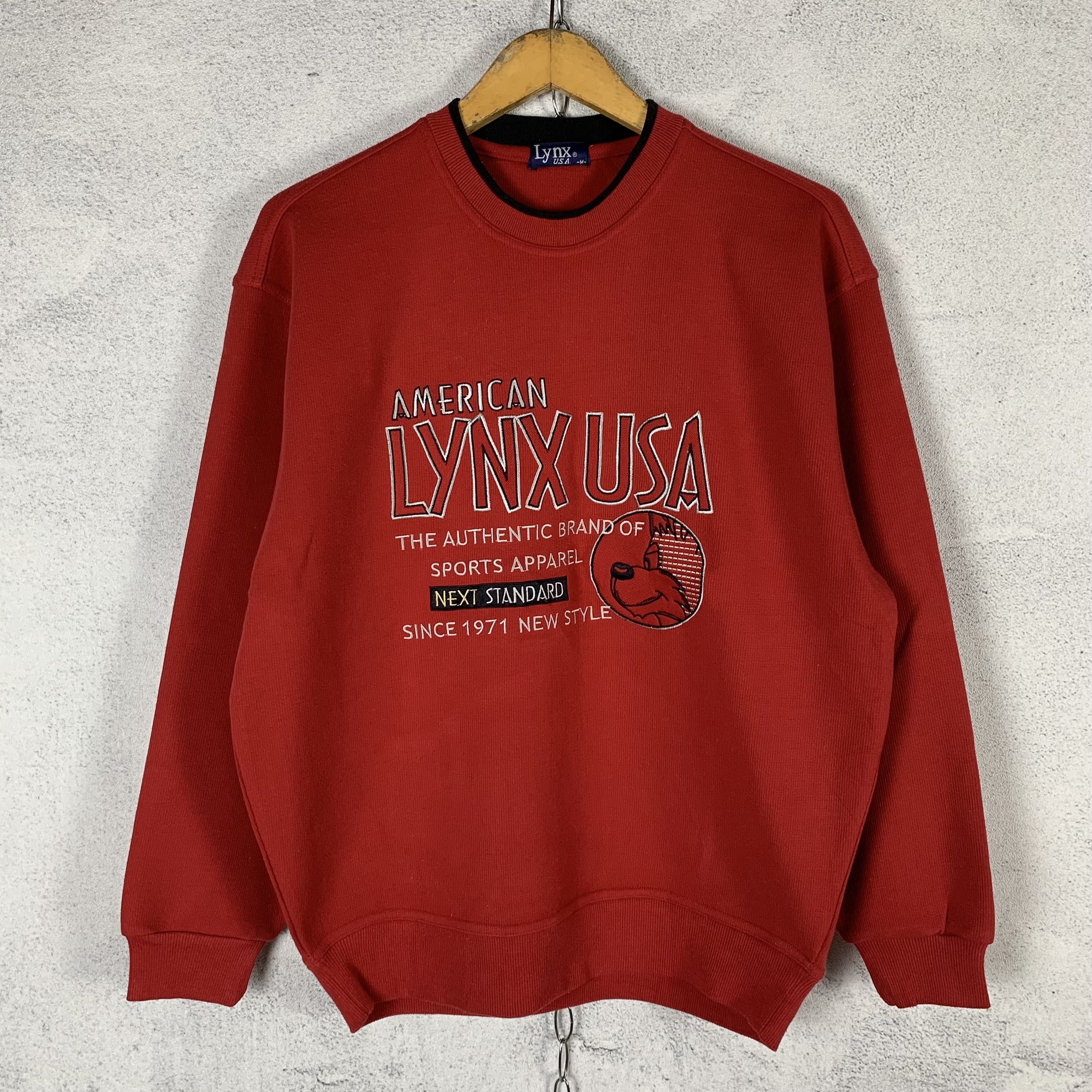Vintage Vintage Lynx USA Sweatshirt Crewneck Size US M / EU 48-50 / 2 - 1 Thumbnail
