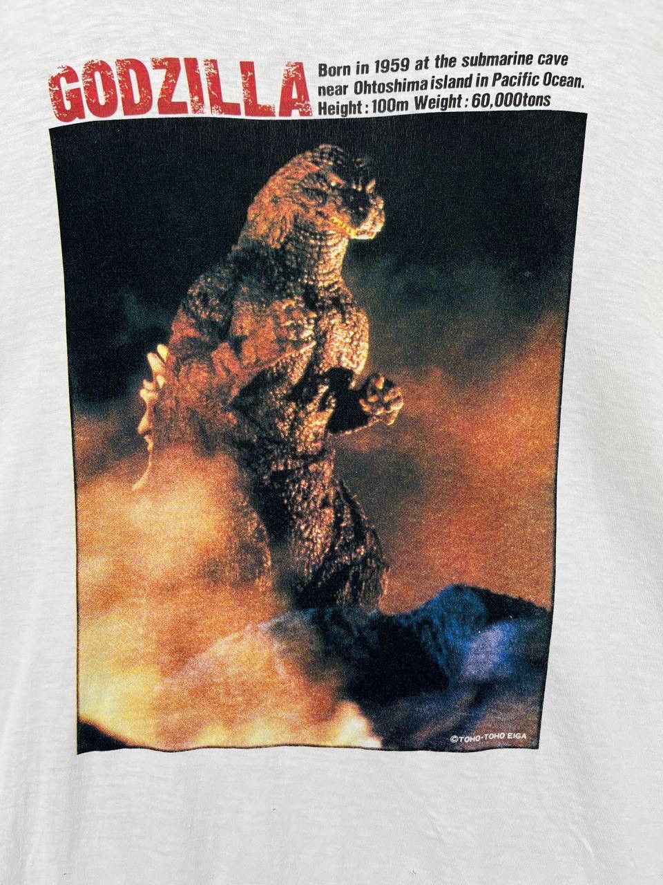 Japanese Brand × Vintage Vintage 90s Godzilla Movie T Shirt Size US L / EU 52-54 / 3 - 6 Thumbnail