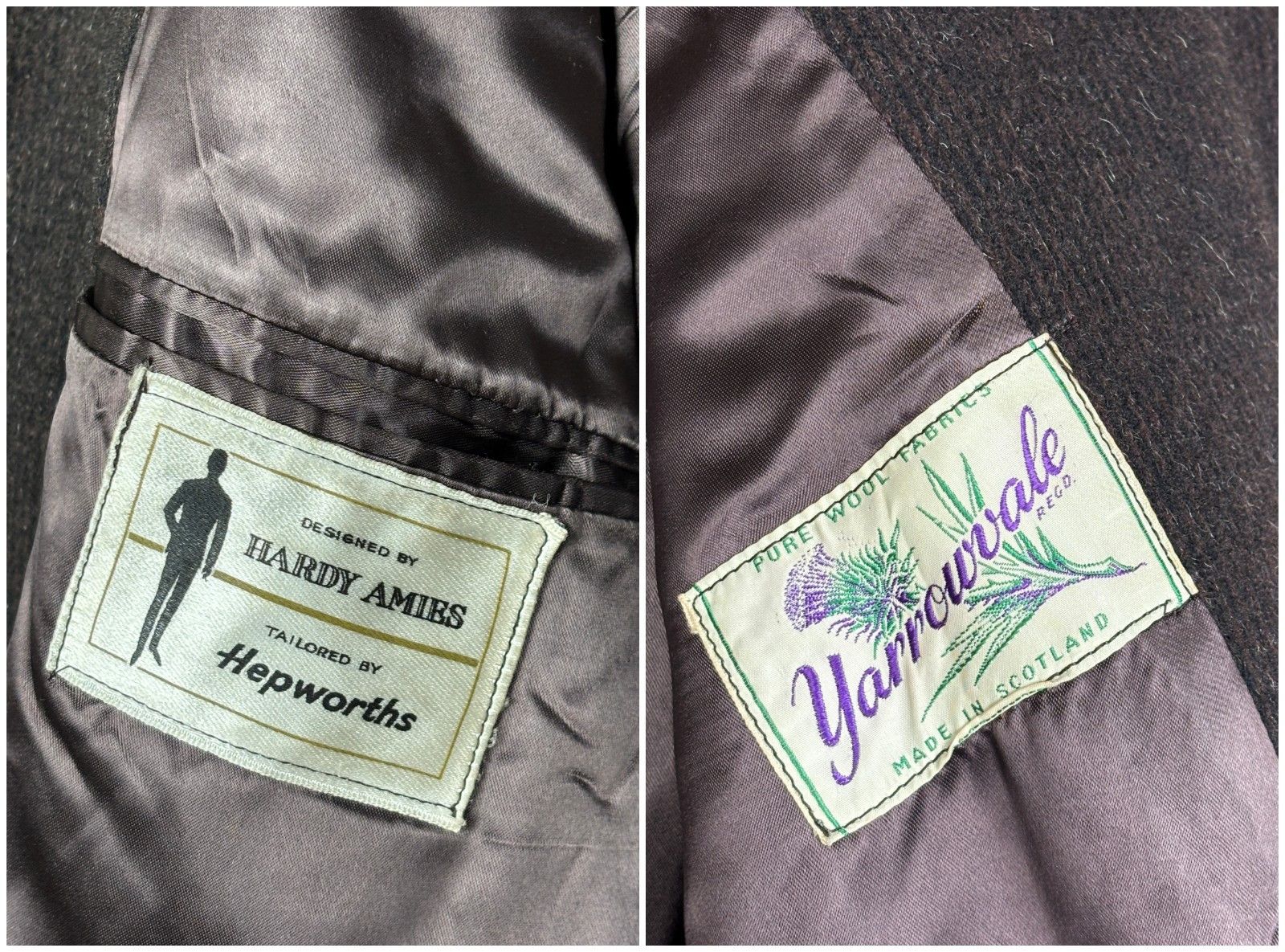Hardy Amies Vintage Hardy Amies 60-70s Hepworths Yarrowvale Wool Coat Size US S / EU 44-46 / 1 - 14 Thumbnail