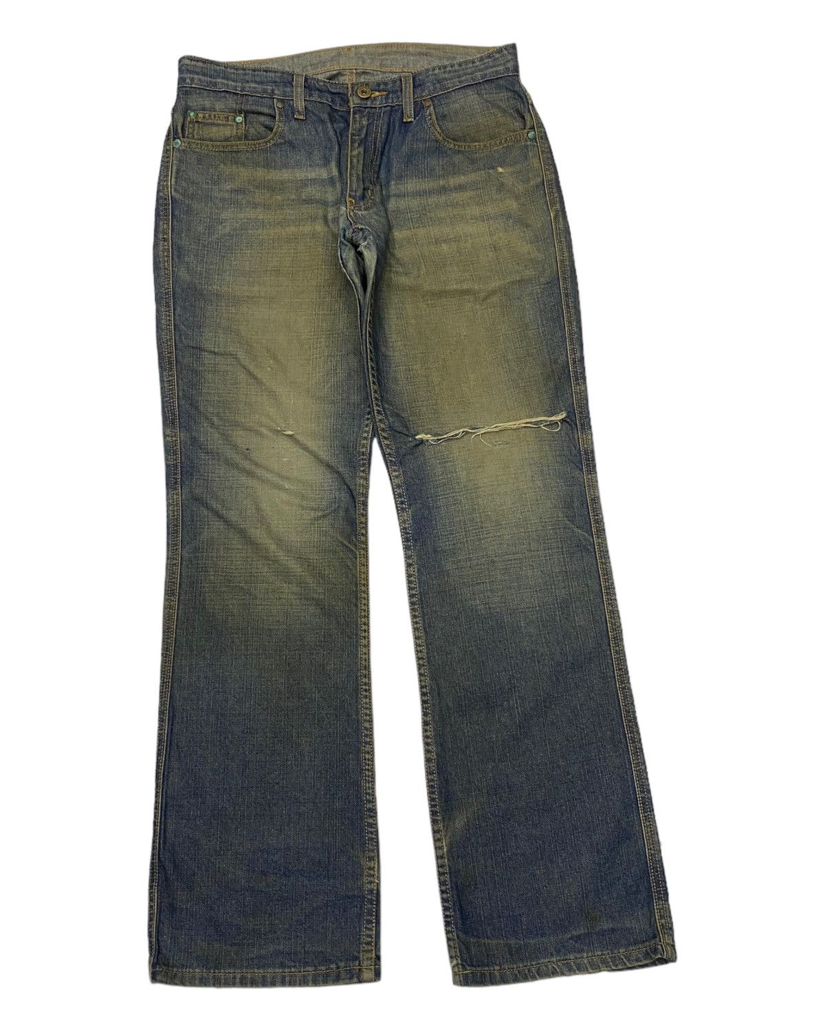 Polo Ralph Lauren × Ralph Lauren 🔥VINTAGE POLO RALPH LAUREN BOOTCUT DISTRESSED DENIM JEANS Size US 32 / EU 48 - 3 Thumbnail