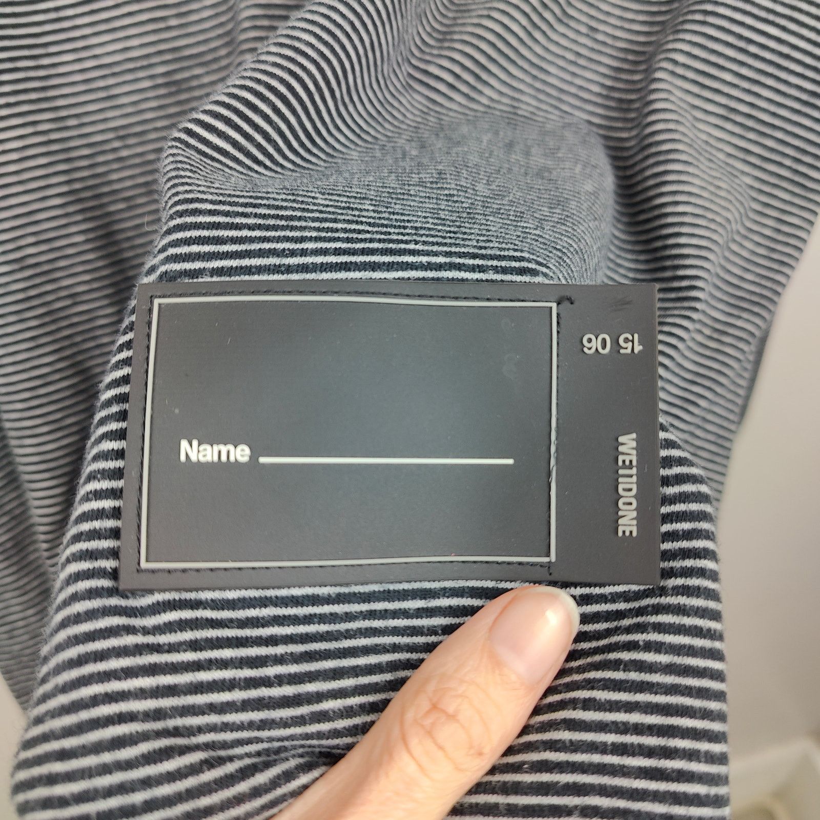 WE11DONE We11done T-Shirt Mens One Size Fits Most Black White Stripe Size US L / EU 52-54 / 3 - 6 Thumbnail