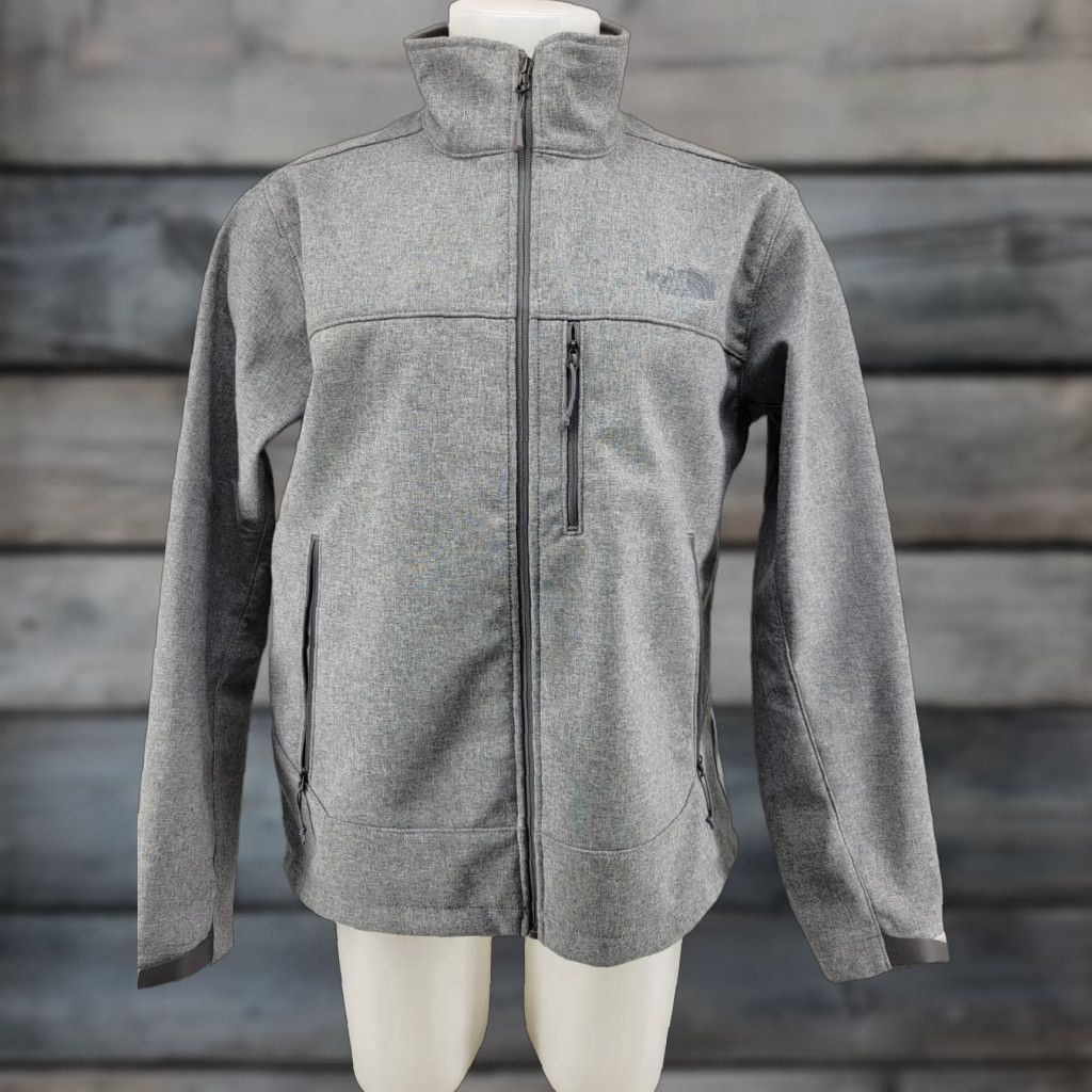 The North Face The North Face Gray Mens Large Jacket Softshell Windbreaker Hologram Tag Water Resistant Breathable Zip Front Full Zip Windwall - Mens Size US L / EU 52-54 / 3 - 1 Thumbnail