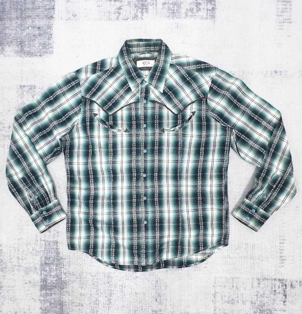 Japanese Brand 💥Ikka smile pocket Japanese Western shirt Size US L / EU 52-54 / 3 - 1 Thumbnail