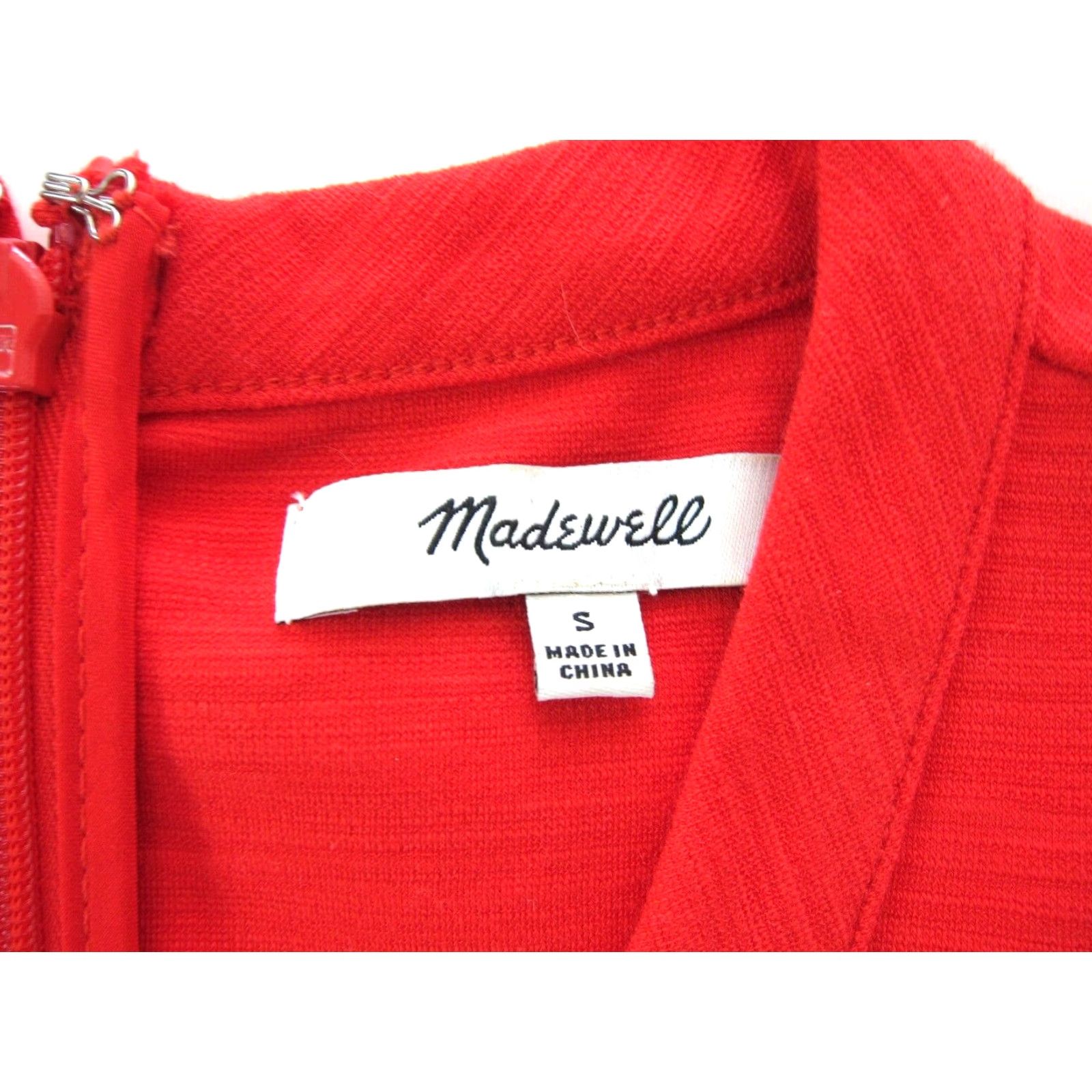 Madewell VINTAGE Madewell Red Cotton Stretch Sleeveless Sheath Tank Dress Women Small Size S / US 4 / IT 40 - 3 Thumbnail