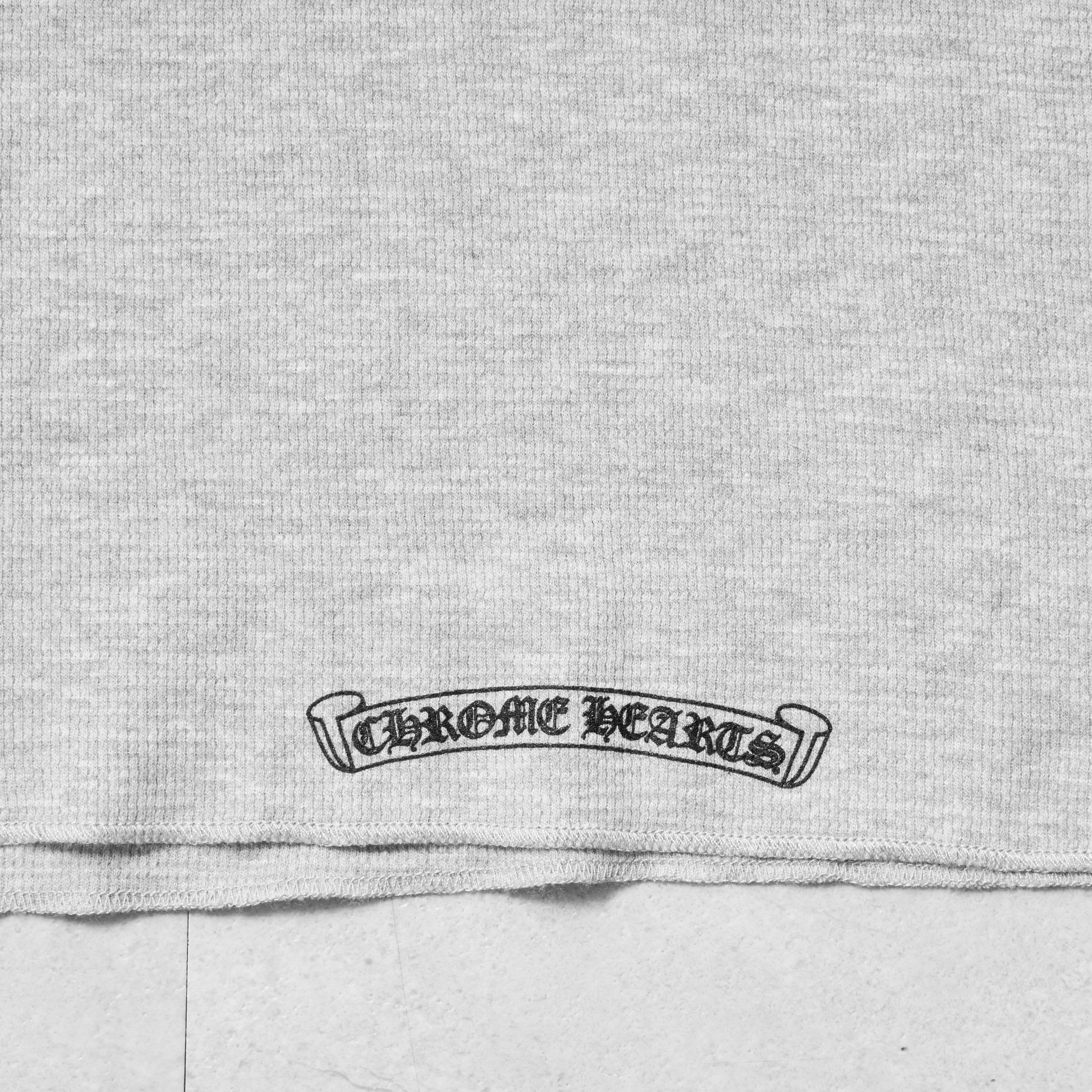 Chrome Hearts CHROME HEARTS Scroll Thermal Long T Shirt GRAY Size US L / EU 52-54 / 3 - 7 Thumbnail