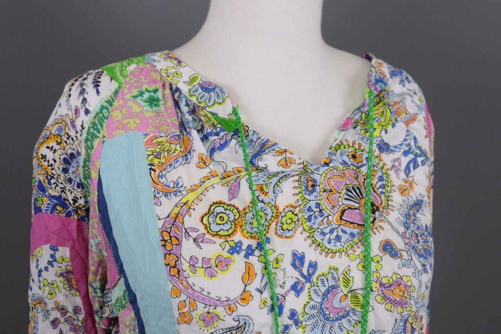 Designer Emily Van Den Bergh Jasquard Floral Blouse Shirt Size 40 Size M / US 6-8 / IT 42-44 - 9 Thumbnail
