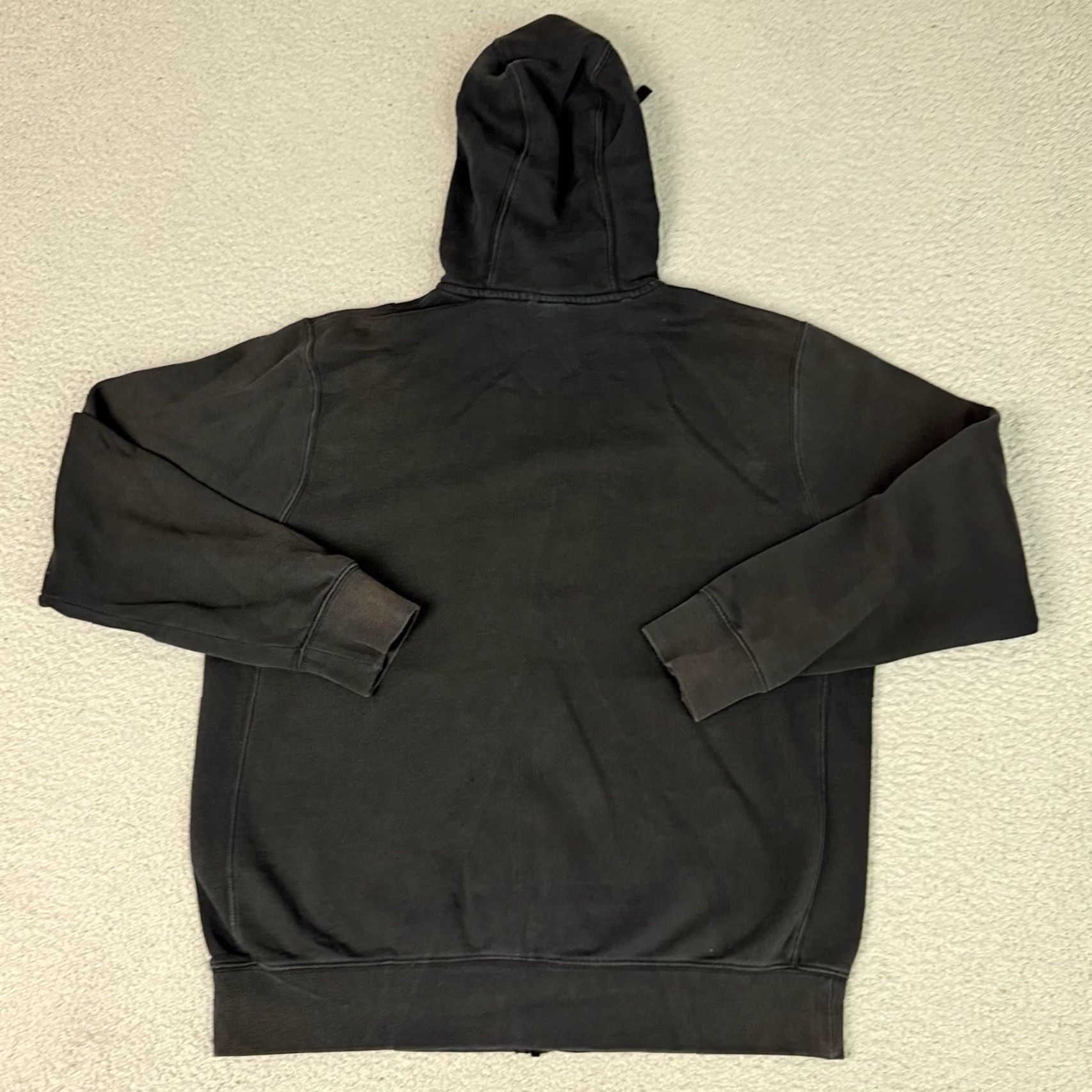 Nike Nike Hoodie Adult Medium Black Blue Sportswear Club Zip Sweatshirt Distressed M Size US M / EU 48-50 / 2 - 5 Thumbnail
