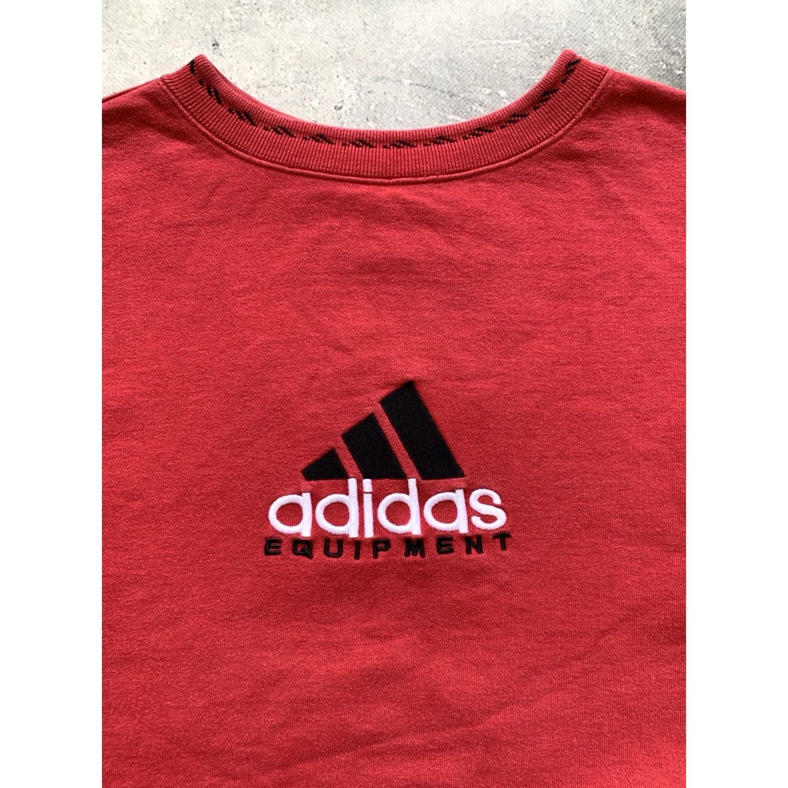 Adidas VINTAGE adidas Sweatshirt EQUIPMENT Mens L Red Shirt Size US L / EU 52-54 / 3 - 4 Thumbnail