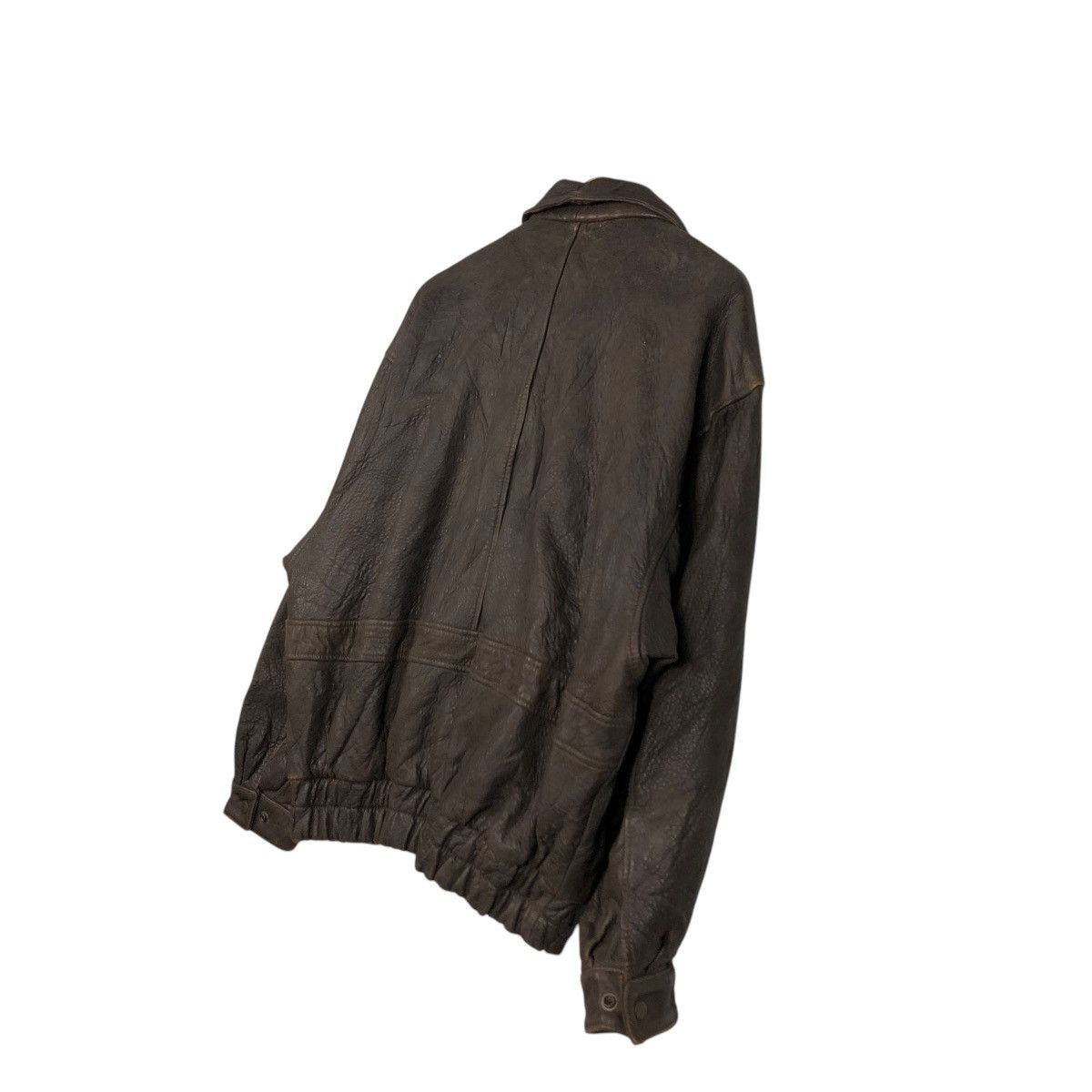 Japanese Brand 🔥VINTAGE LEATHER BIKER JACKET ENZO MOLTENI ISSEY MIYAKE Size US L / EU 52-54 / 3 - 12 Thumbnail