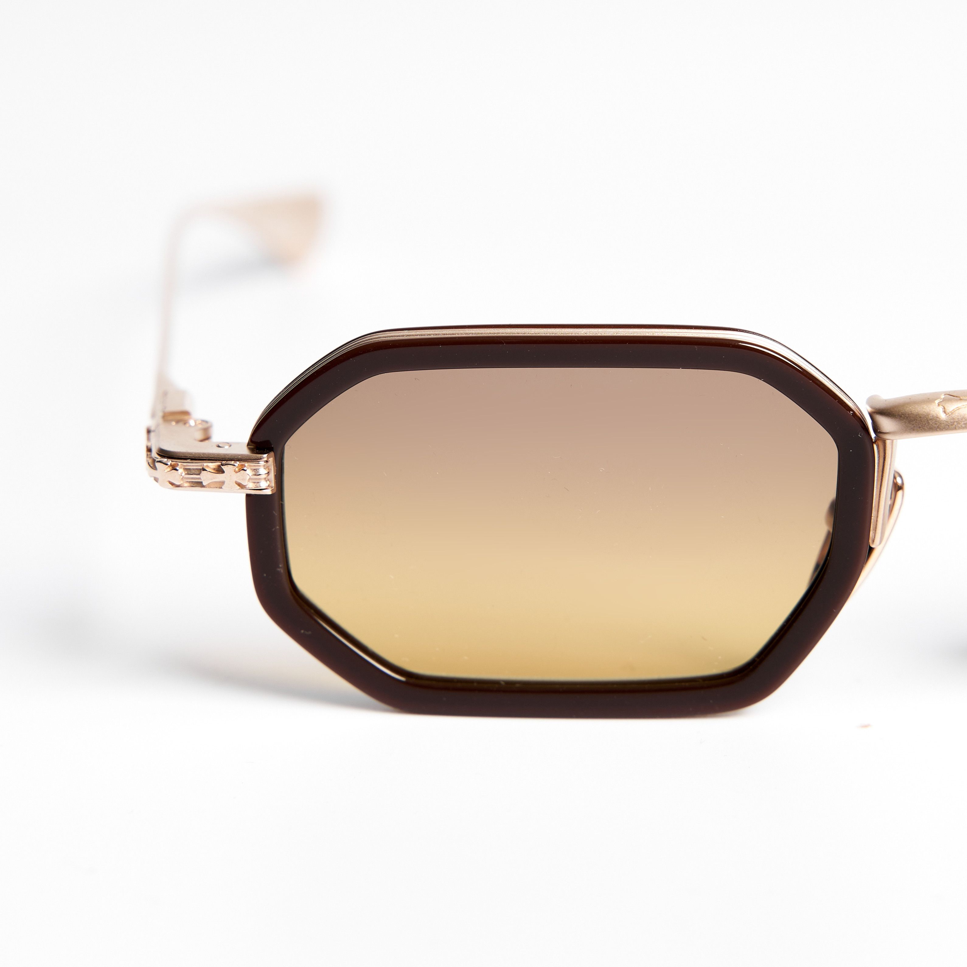 Chrome Hearts CHROME HEARTS STYLIDA CLASSIC BROWN/MATTE GOLD PLATED SUN Size ONE SIZE - 2 Thumbnail