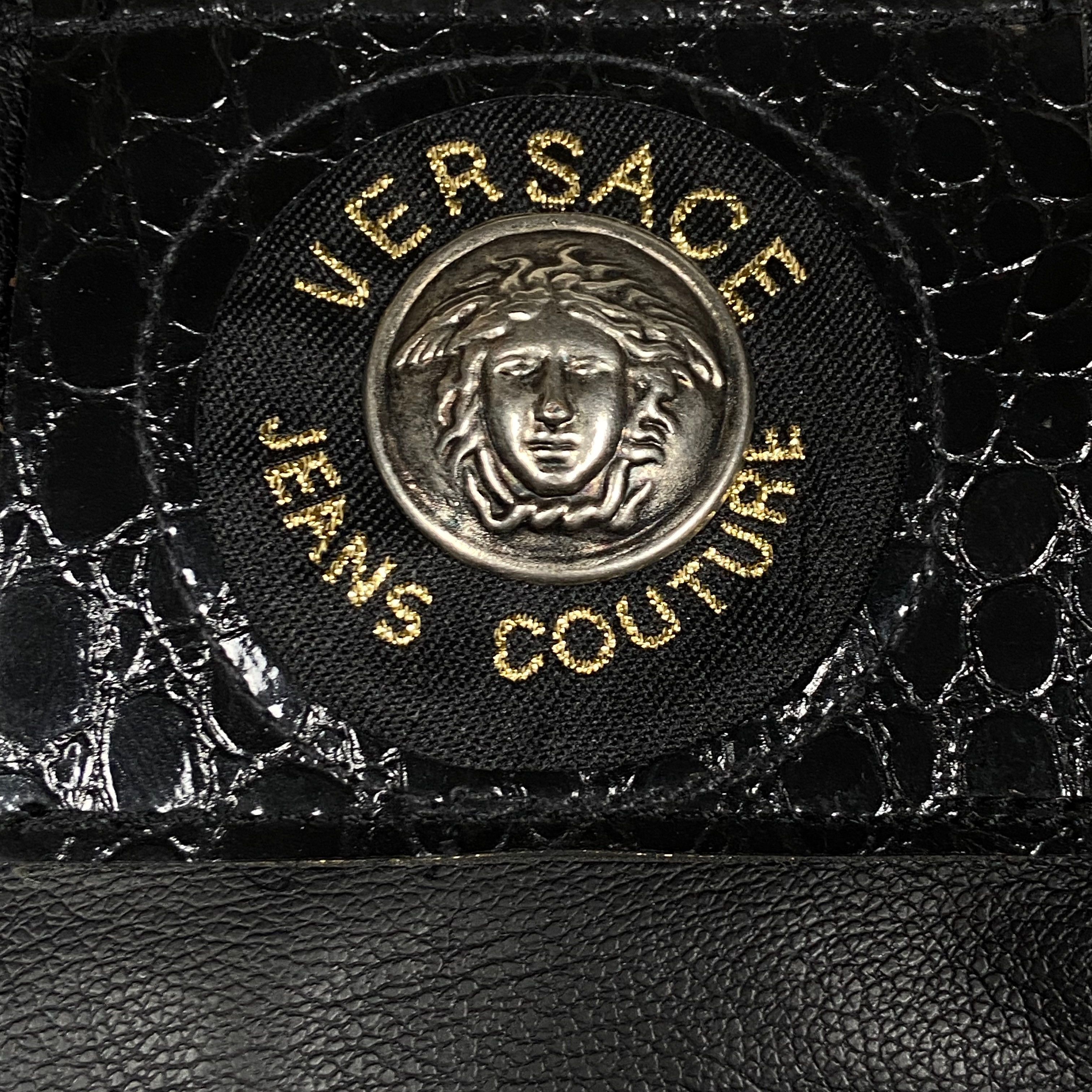 Versace VERSACE LEATHER ARCHIVE 1990s VINTAGE RARE PANTS - № 3079 Size US 30 / EU 46 - 13 Thumbnail
