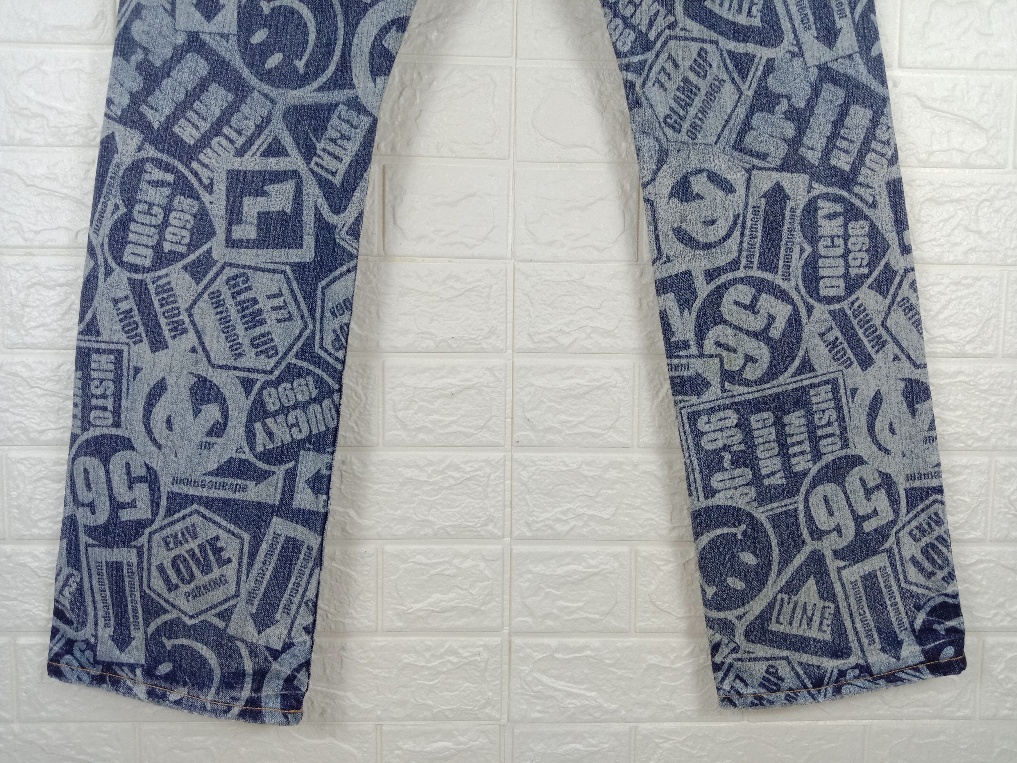 Hysteric Glamour Japanese Flare Co&Lu Full Print Hysteric Glamour Style Jeans Size US 29 - 8 Thumbnail