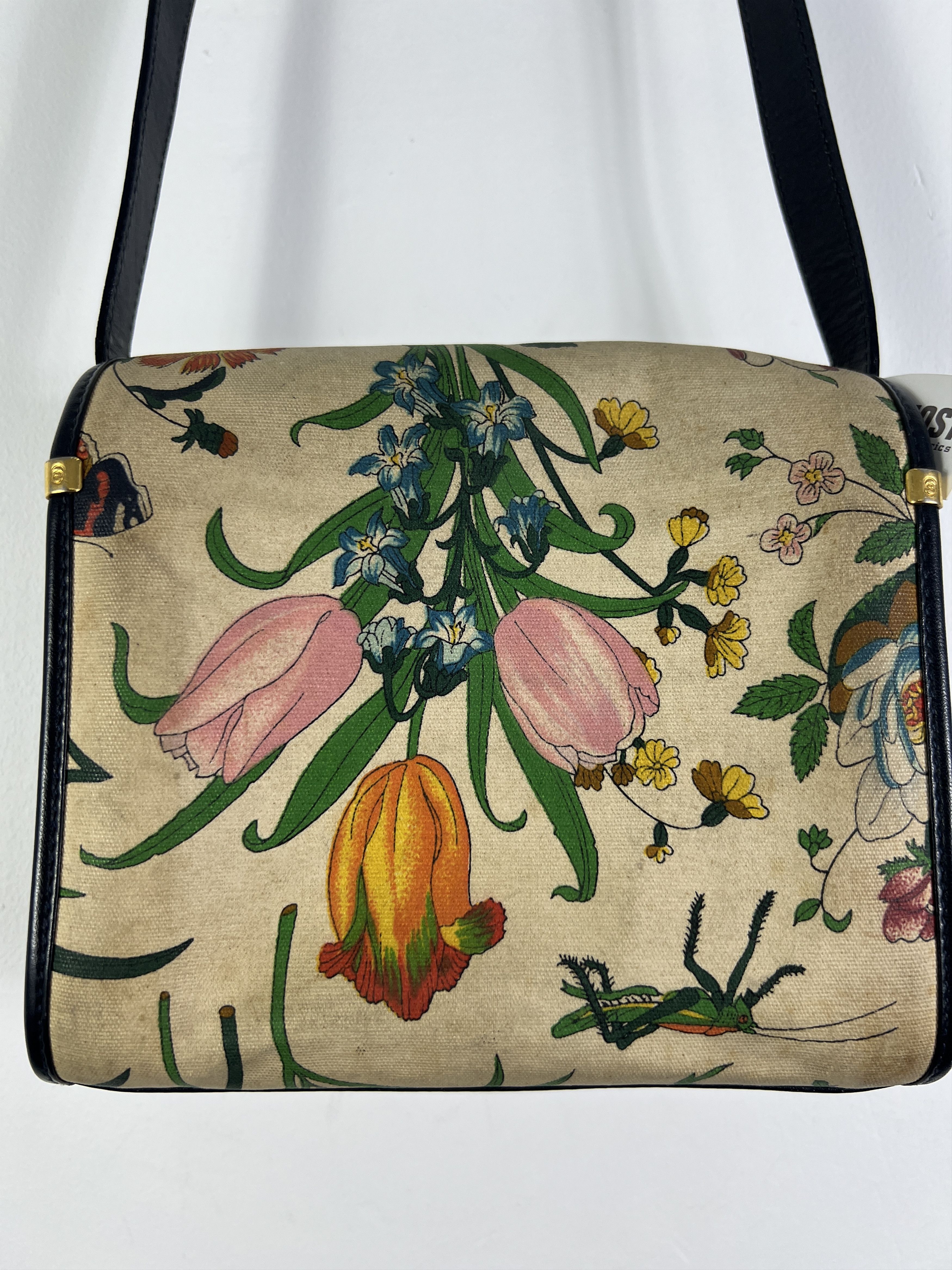 Gucci Vintage GUCCI Floral Printed Canvas Shoulder Bag Size ONE SIZE - 5 Thumbnail