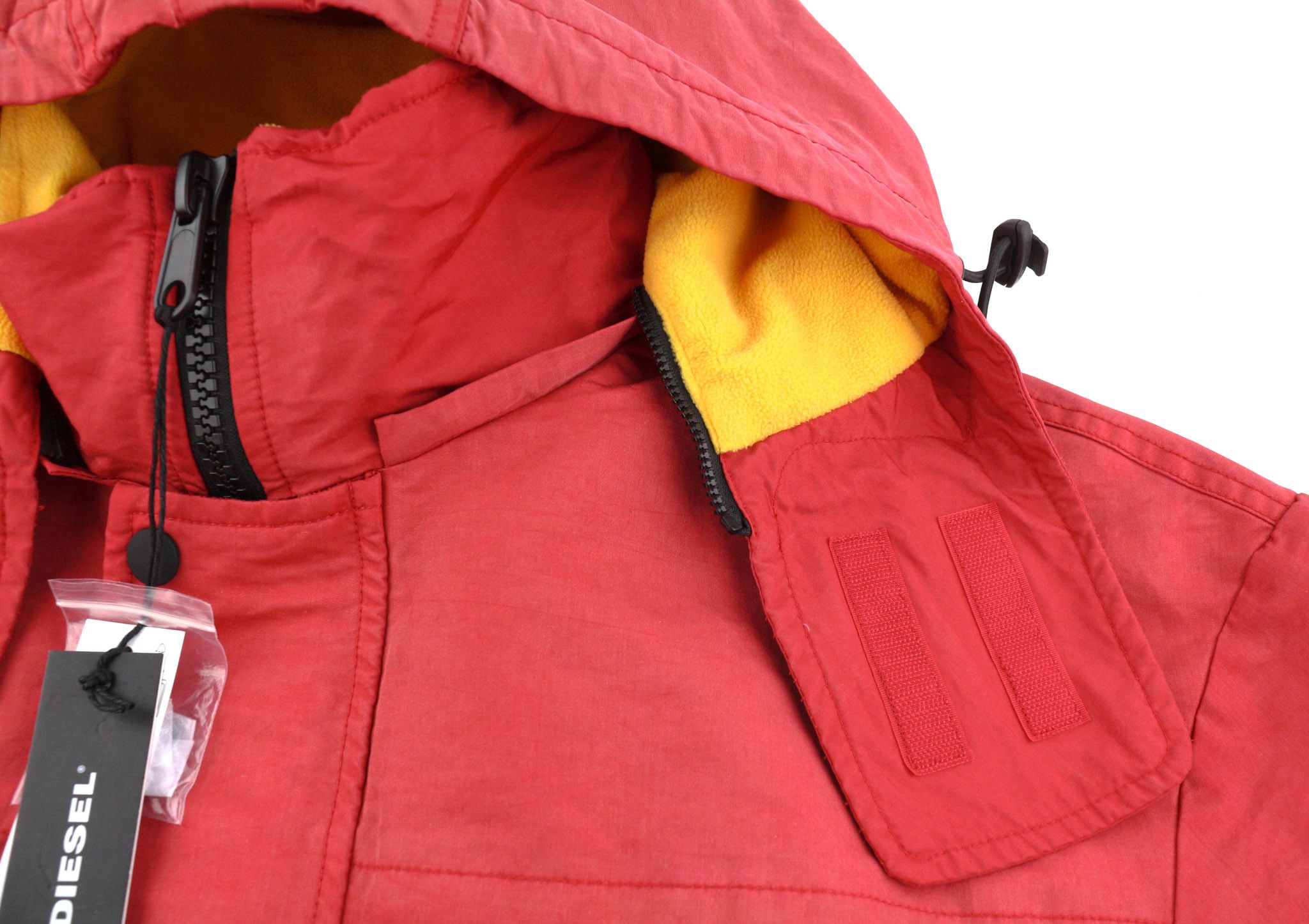 Diesel W-TRODD XL Oversized Fleece Lined Hooded Zip Jacket 40064 Size US XL / EU 56 / 4 - 7 Thumbnail