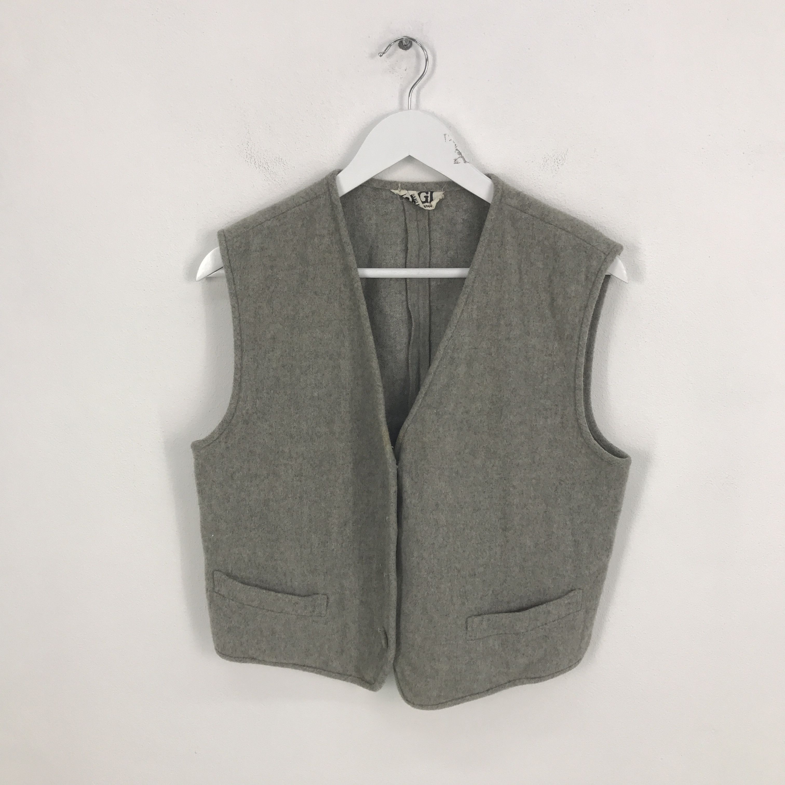 Japanese Brand Rare Bigi Japan Wool Vest Jacket Size US M / EU 48-50 / 2 - 1 Thumbnail