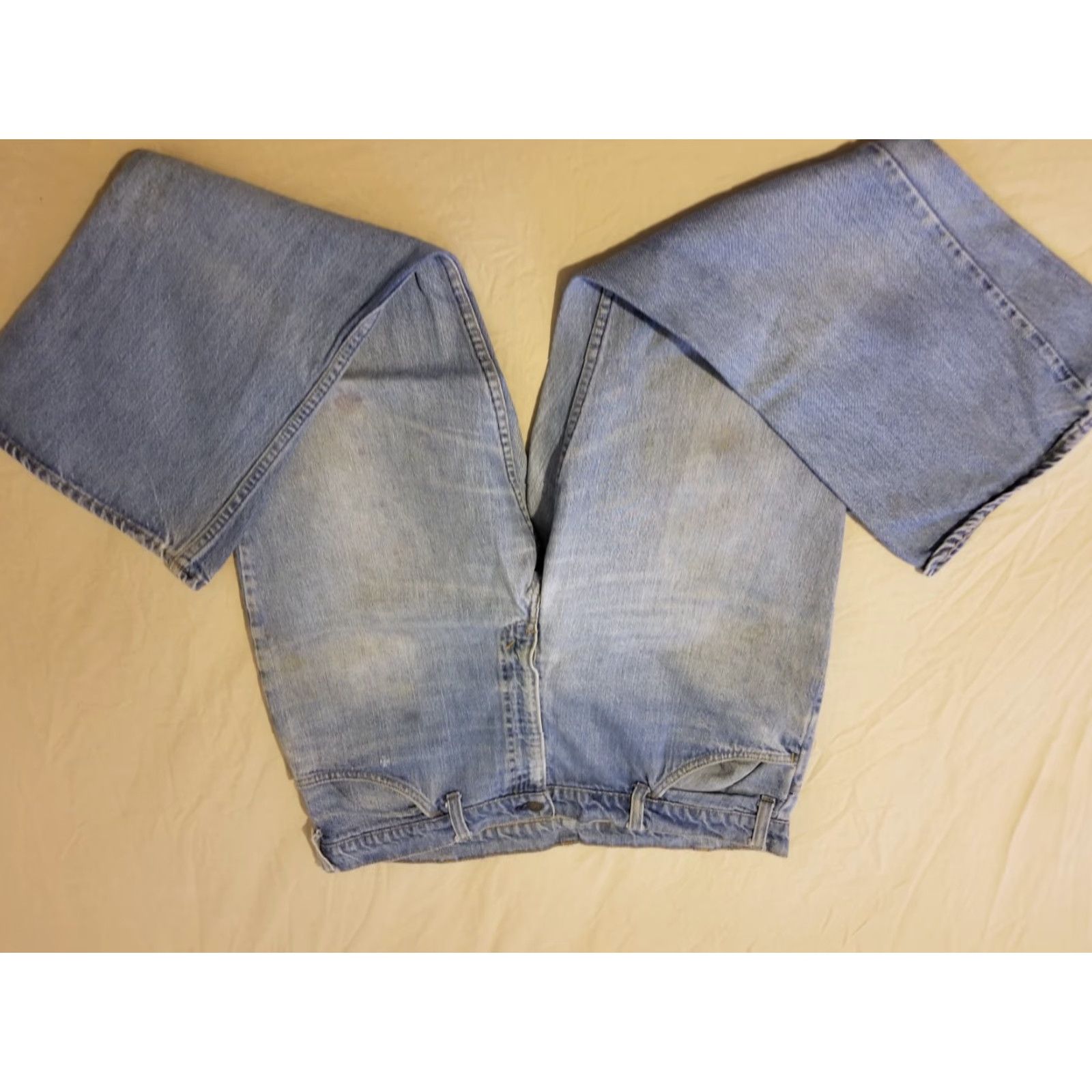 Levi's VINTAGE Levi's Jeans 38x28 Boot Denim Pants Orange Tab Mens 5-Pocket Design Size US 38 / EU 54 - 4 Thumbnail