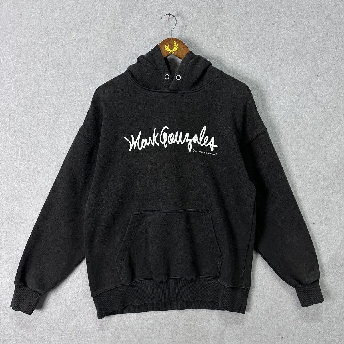 Japanese Brand Vintage Mark Gonzales Hoodie Black Spellout Logo Skatewear Size US S / EU 44-46 / 1 - 1 Thumbnail