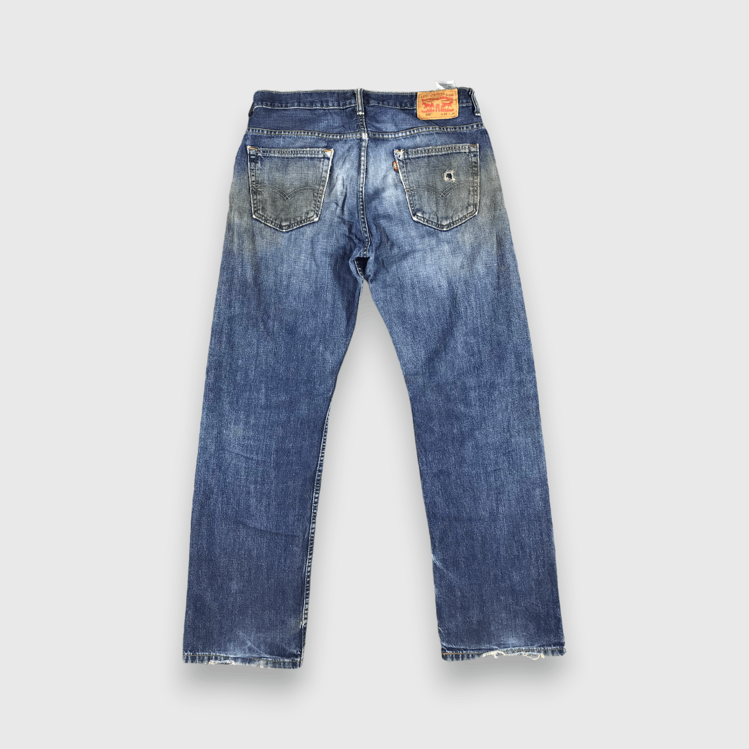 Levi's Vintage Blue Wash Levis 569 Jeans-J2180 Size US 36 / EU 52 - 2 Thumbnail