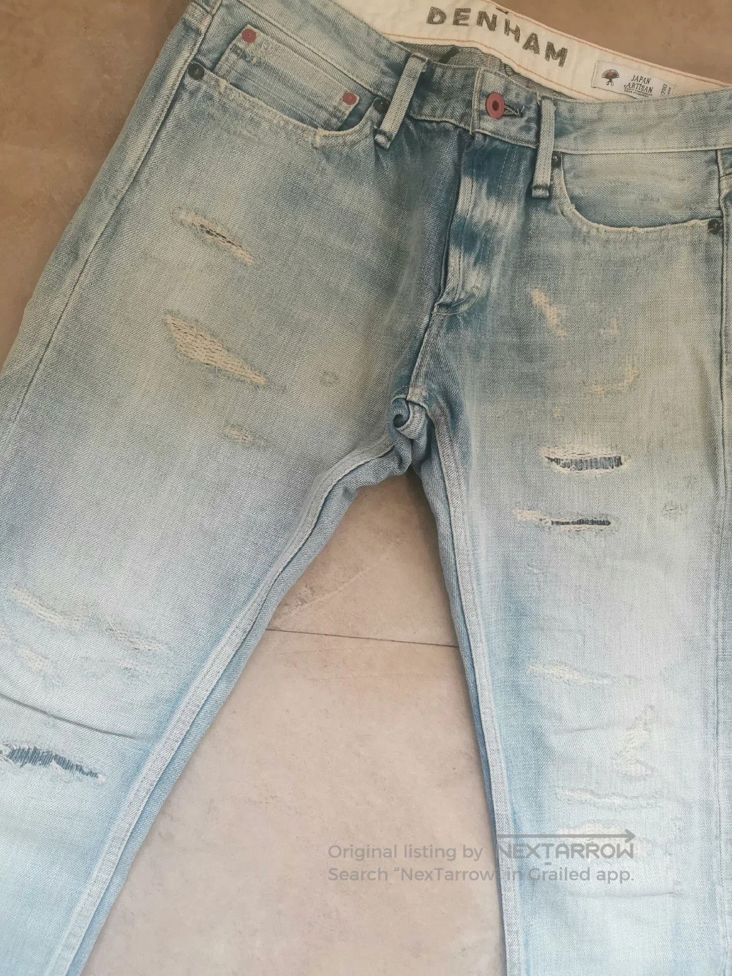 Visvim Denham Limited Edition Distressed Jeans. Size US 30 / EU 46 - 3 Thumbnail