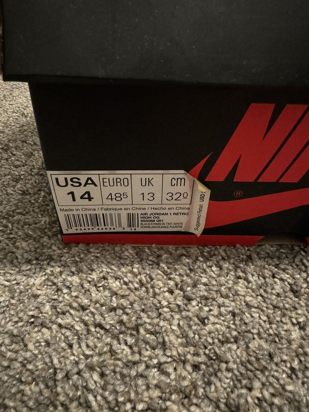 Jordan Brand Jordan 1 crimson tint high size 14 Size US 14 / EU 47 - 6 Thumbnail