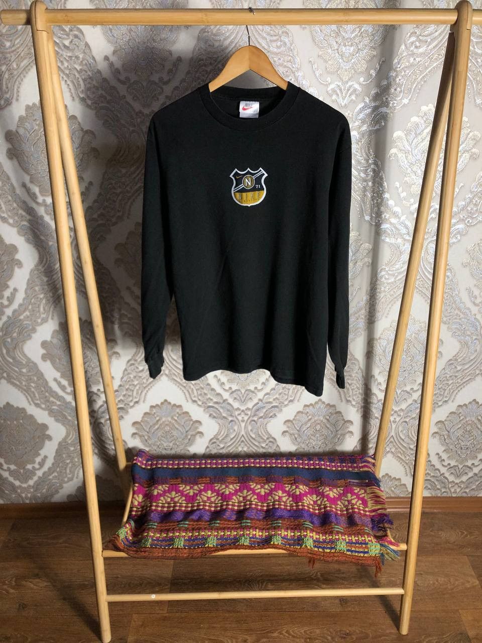 Nike × Vintage VERY RARE NIKE ATHLETIC LONG SLEEVE RETRO T-SHIRT Y2K 90s Size US M / EU 48-50 / 2 - 1 Thumbnail