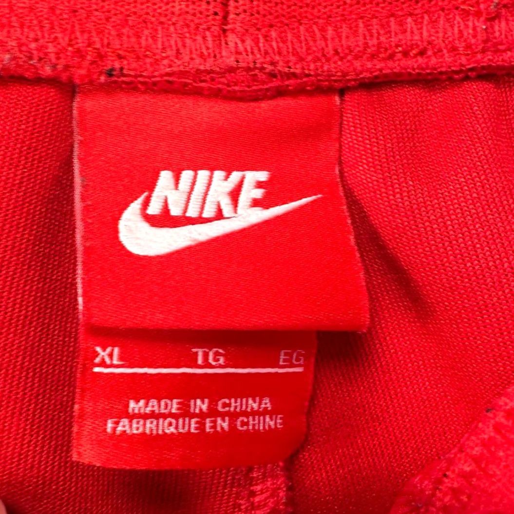 Nike Nike Taped Poly Sweat Shorts Mens XL Red Athletic Pull On Elastic Waist Pockets Size US 36 / EU 52 - 3 Thumbnail