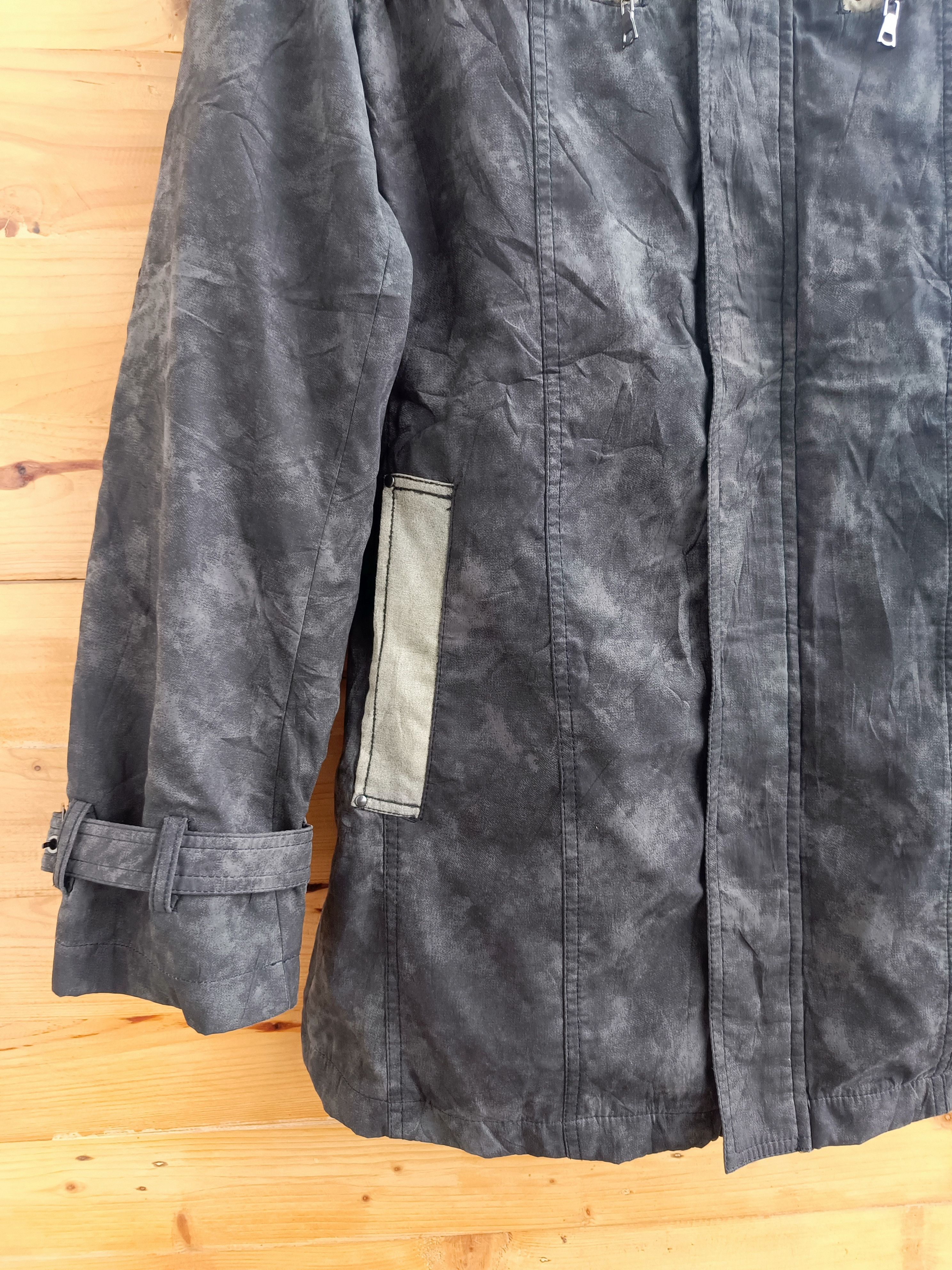 14th Addiction Create Barefoot Double Layer Black Acid Wash Bondage Jacket Size US L / EU 52-54 / 3 - 8 Thumbnail