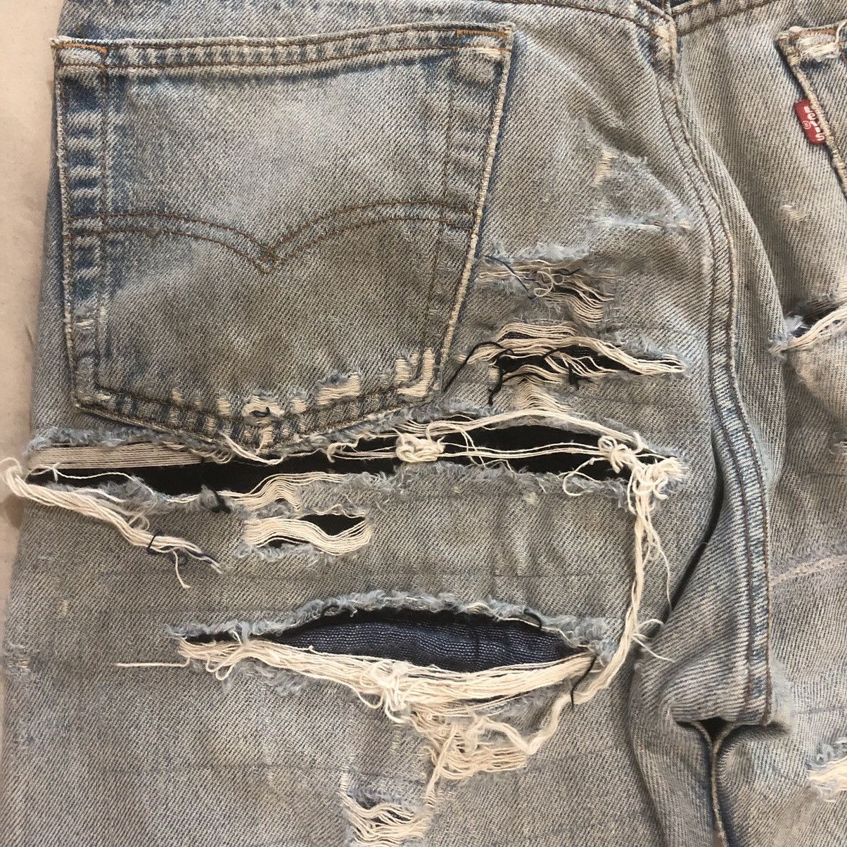 Levi's × Vintage 501 Button 552 Distress Denim Pants Size US 28 / EU 44 - 6 Thumbnail