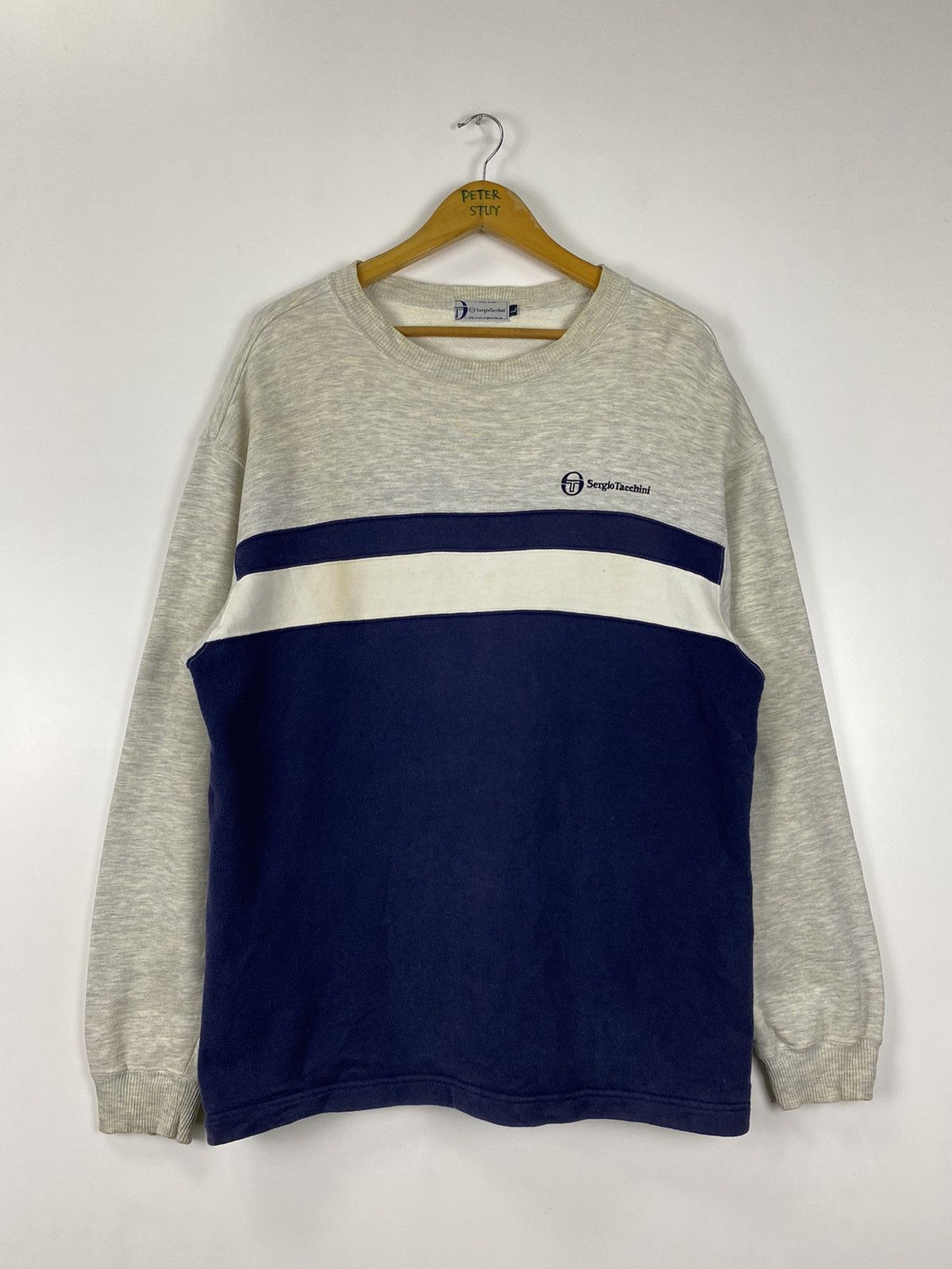 Sergio Tacchini × Vintage Vintage Sergio Tacchini sweatshirt Size US L / EU 52-54 / 3 - 2 Thumbnail