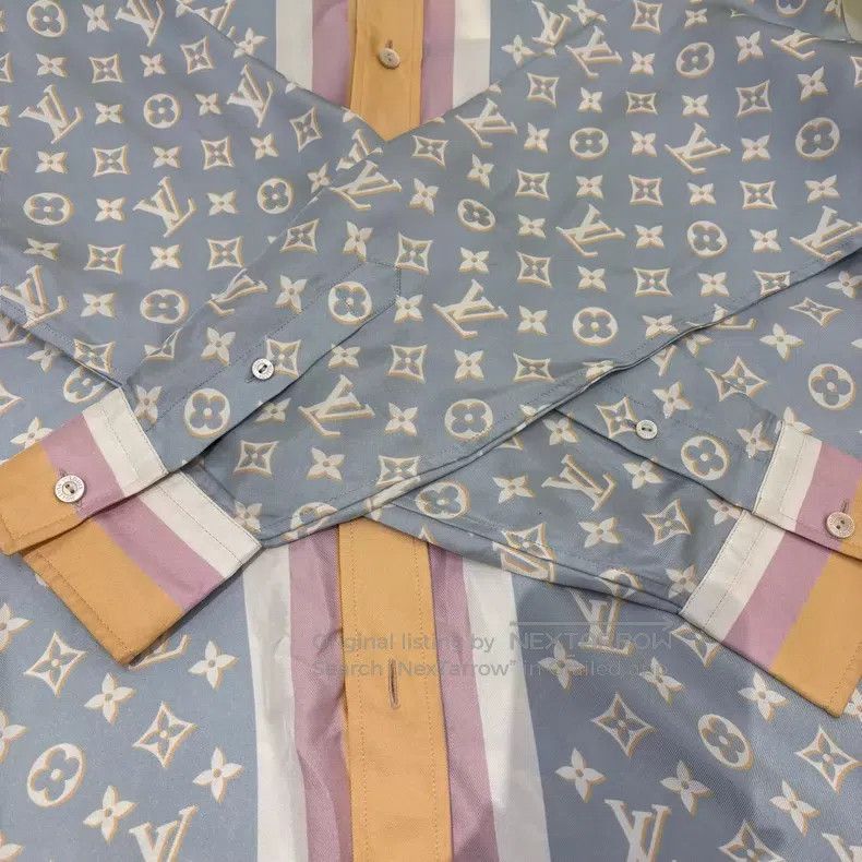 Louis Vuitton Louis Vuitton Monogram full print presbyopic silk shirt Size XS / US 0-2 / IT 36-38 - 6 Thumbnail