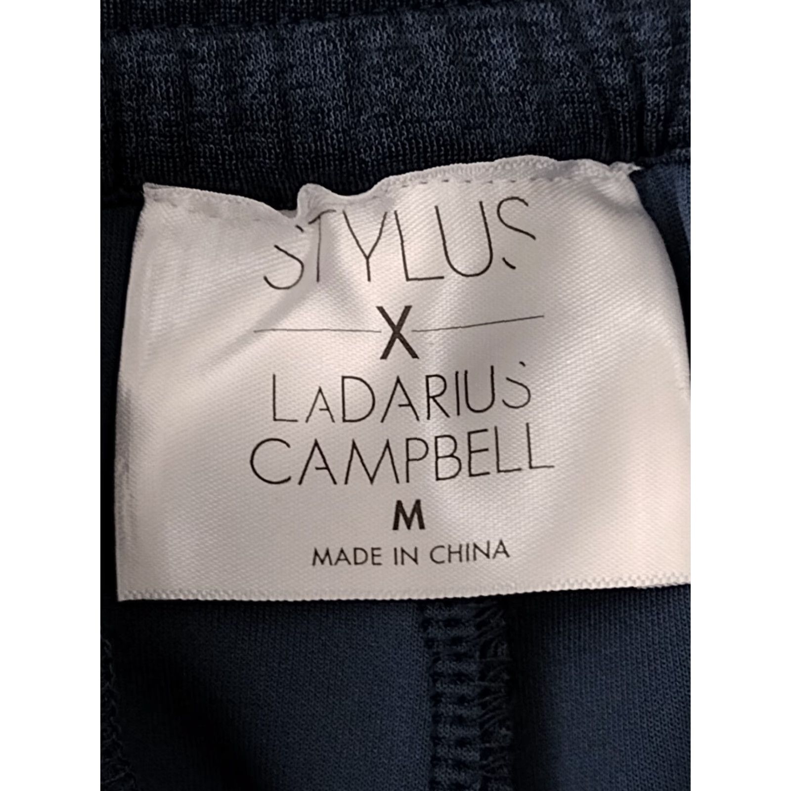 Vintage Stylus Ladarius Campbell Drawstring Solid Grey Sweatpants Jogger Pants M Men Regular Inseam 27in Gray/Cotton Blend Pockets Elastic Waist Vintage No Size US 31 - 6 Thumbnail