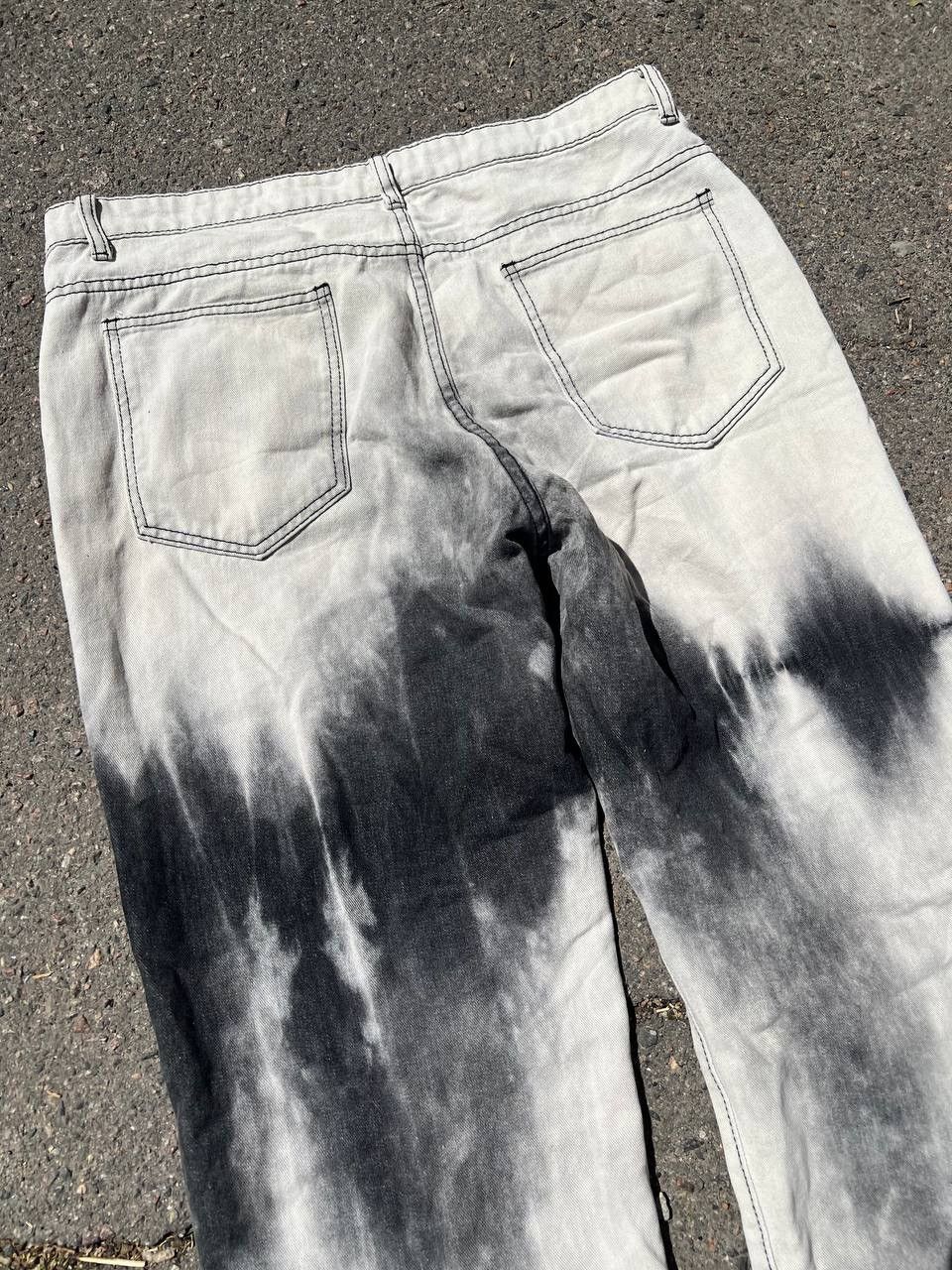Vintage Vintage tie dye avant garde baggy jeans Size 28" / US 6 / IT 42 - 4 Thumbnail