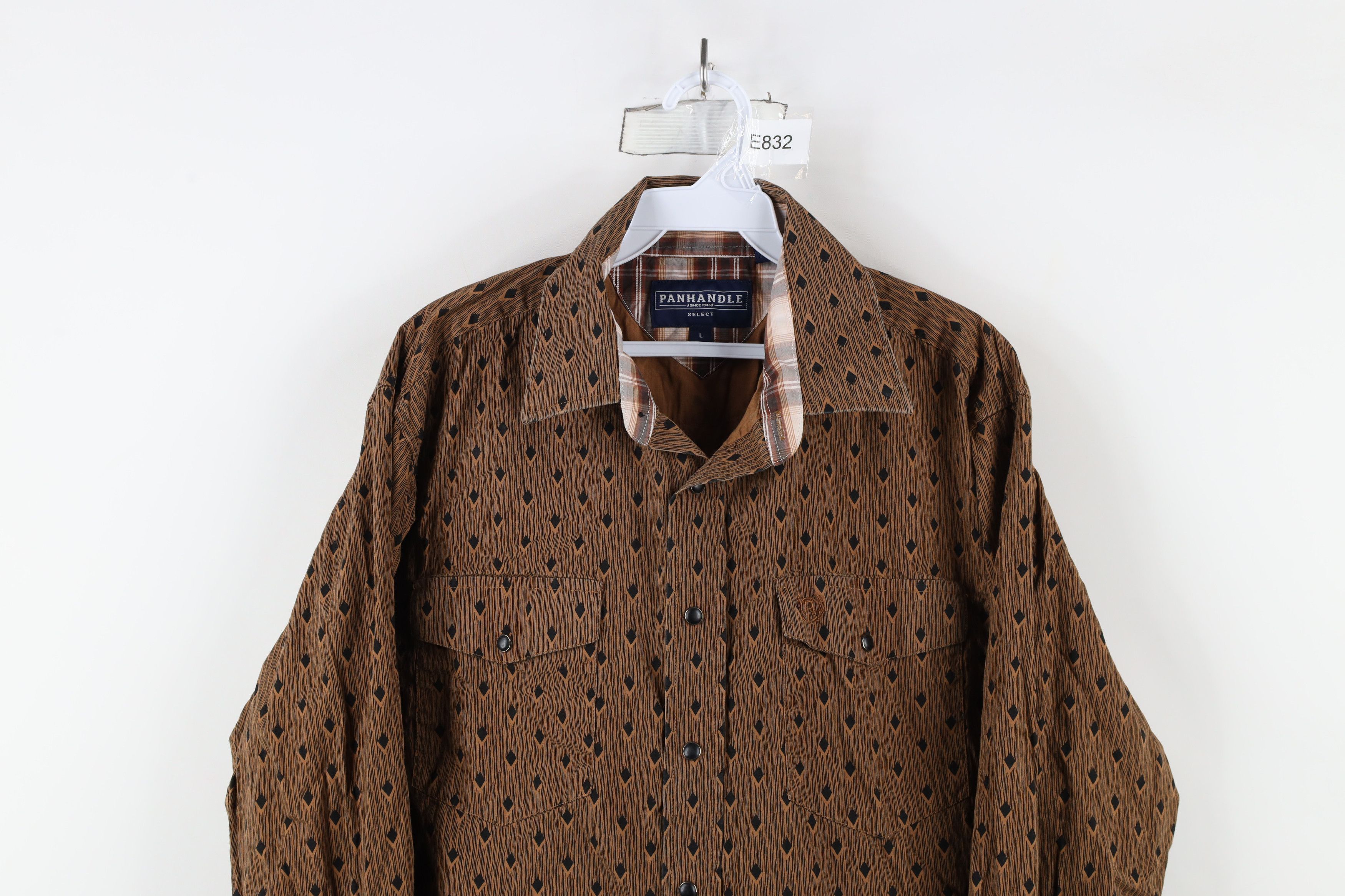 Vintage Vintage Rockabilly Rodeo Diamond Snap Button Collared Shirt Size US L / EU 52-54 / 3 - 2 Thumbnail