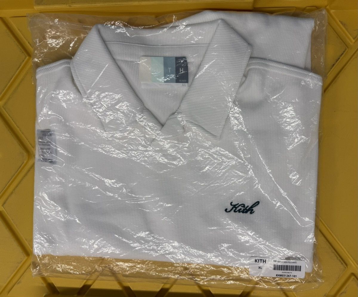 Kith Kith Micro Waffle Drew Polo in White Size XL Size US XL / EU 56 / 4 - 3 Thumbnail