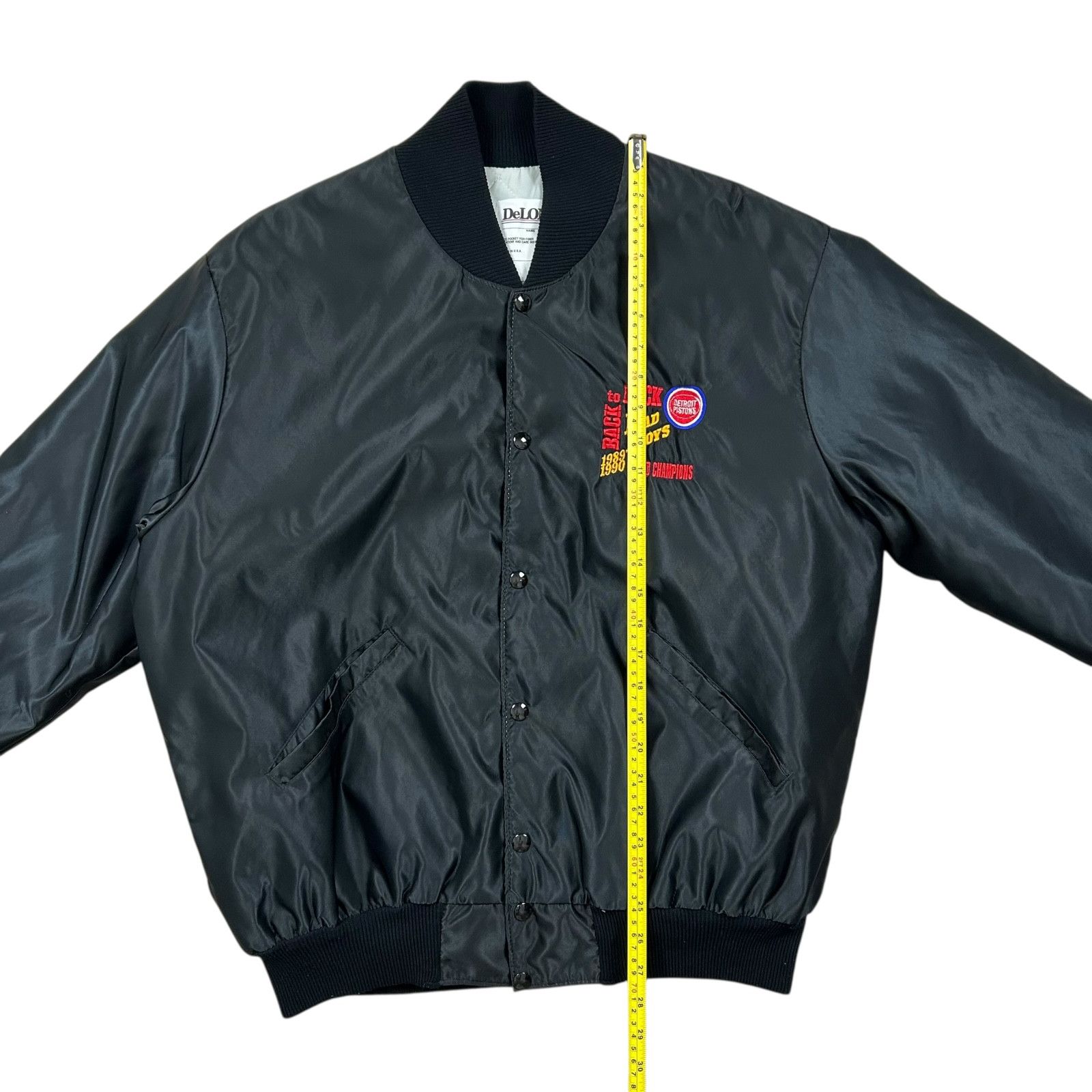 NBA VTG NBA DETROIT PISTONS DELONG SATIN JACKET 1989 1990 Size US L / EU 52-54 / 3 - 9 Thumbnail