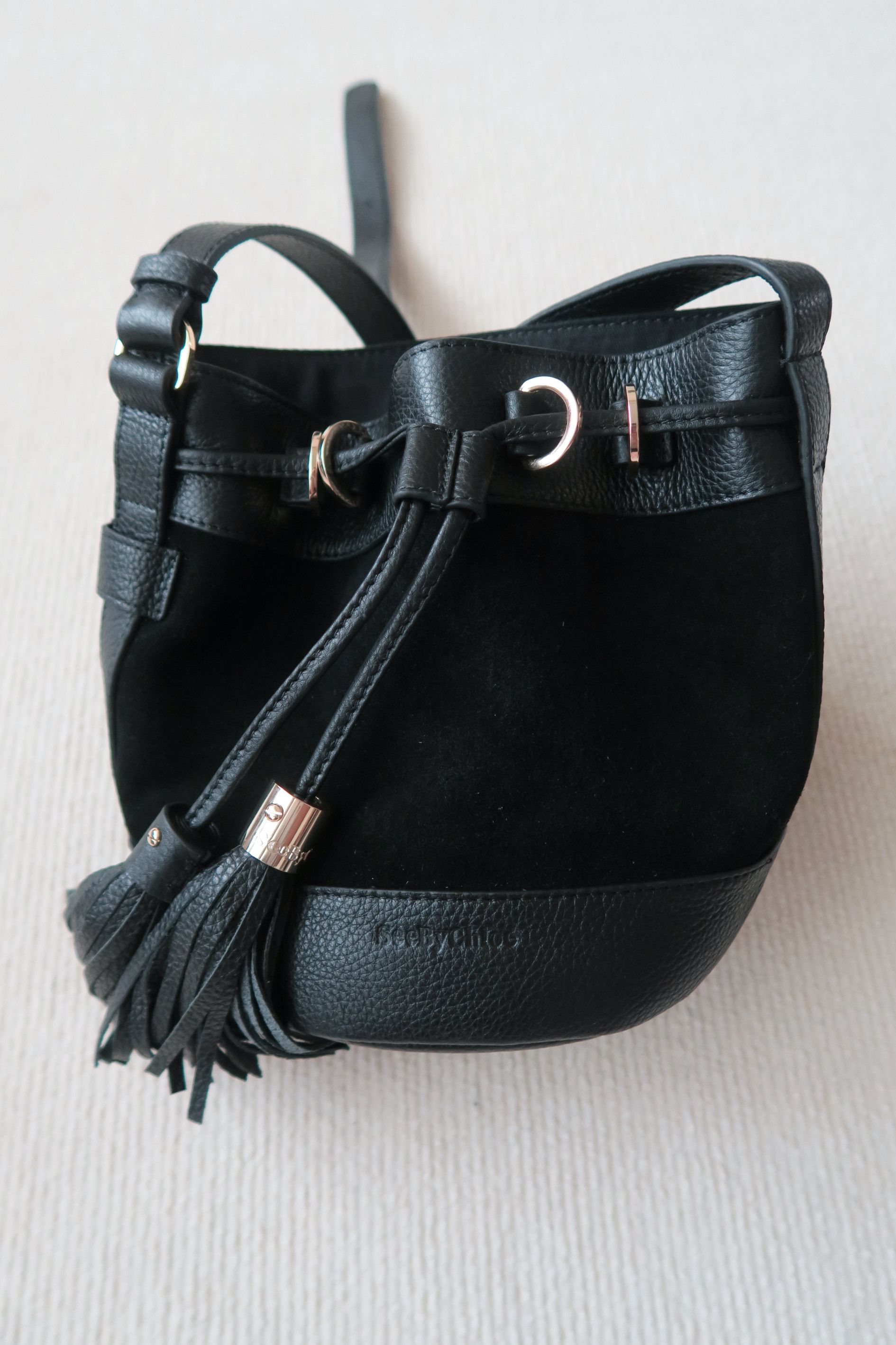 See by Chloe See by Chloe Vicki Suede Leather Tassel Bucket Crossbody Bag Size ONE SIZE - 2 Thumbnail
