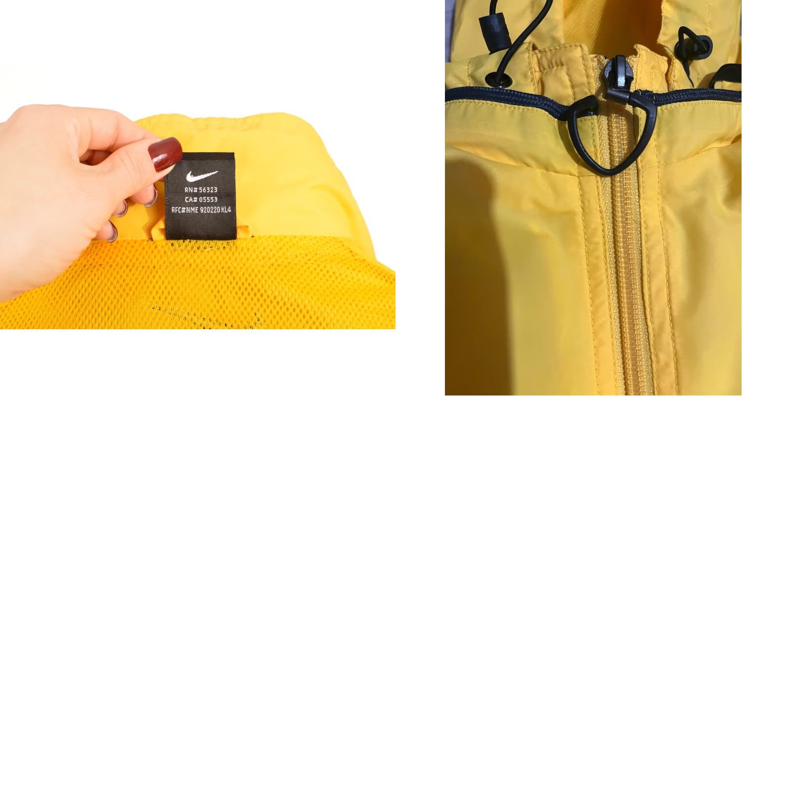 Nike Nike Team Arsenal 1999/2000 Hooded Yellow Rain Jacket L Mens Jacket Windbreaker Color: Yellow Size US L / EU 52-54 / 3 - 9 Thumbnail