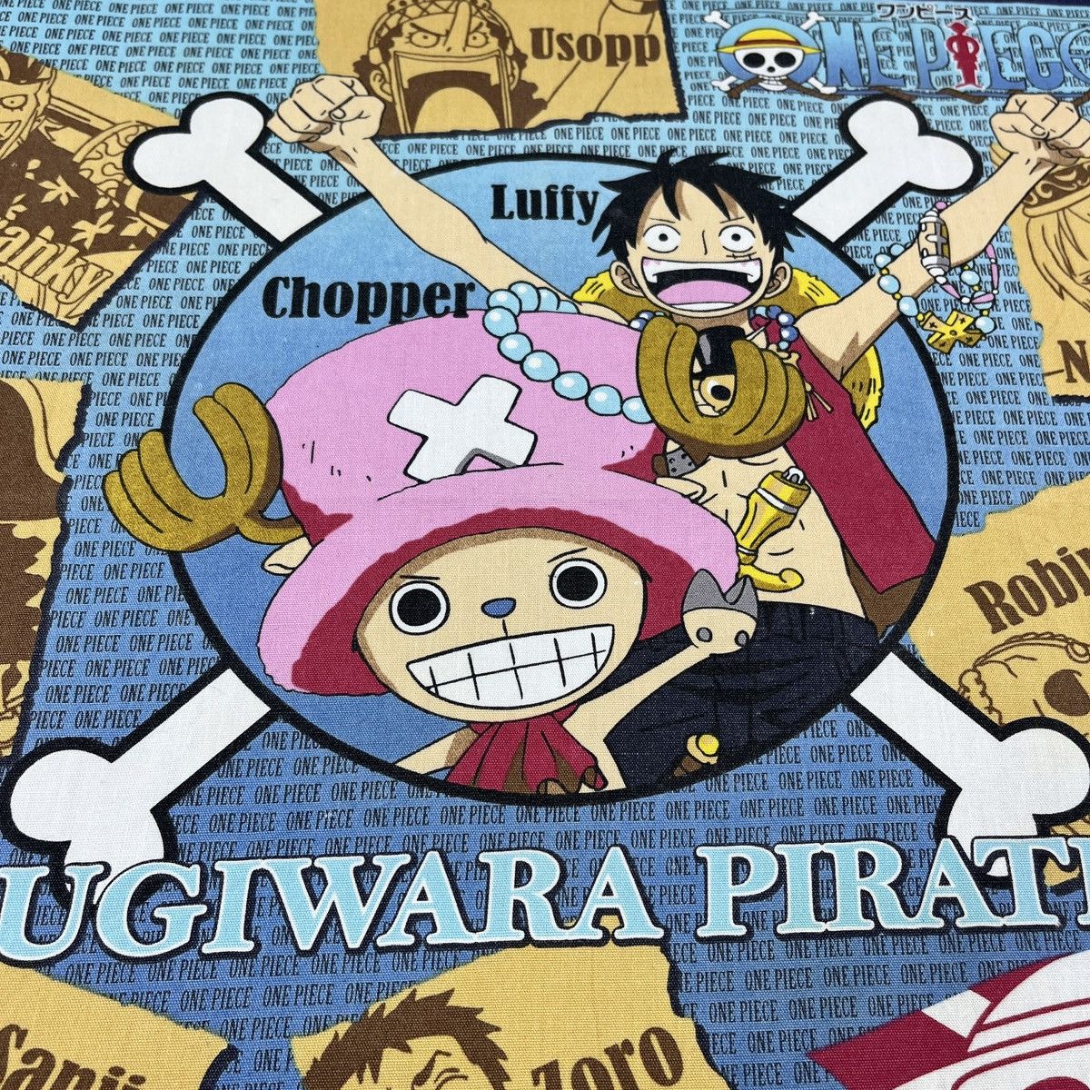 Anime × One Piece × Vintage One Piece Handkerchief / Bandana / Neckerchief B141 Size ONE SIZE - 2 Thumbnail