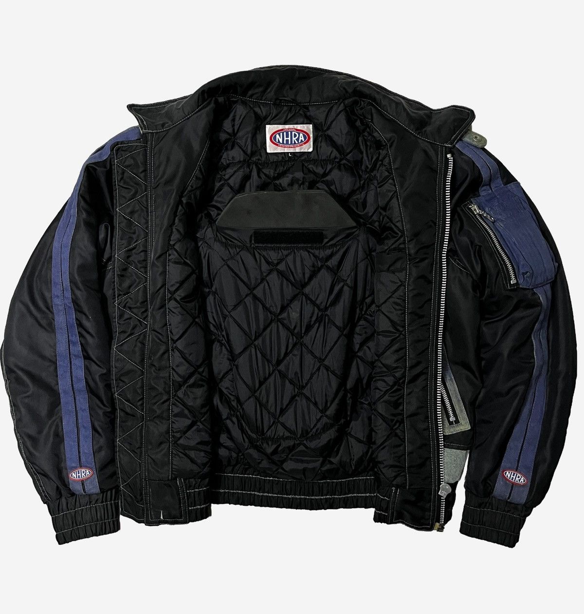 Sports Specialties RARE❤️‍🔥NHRA Drag Racing Championship Bomber Jacket Lined Denim Size US M / EU 48-50 / 2 - 9 Thumbnail
