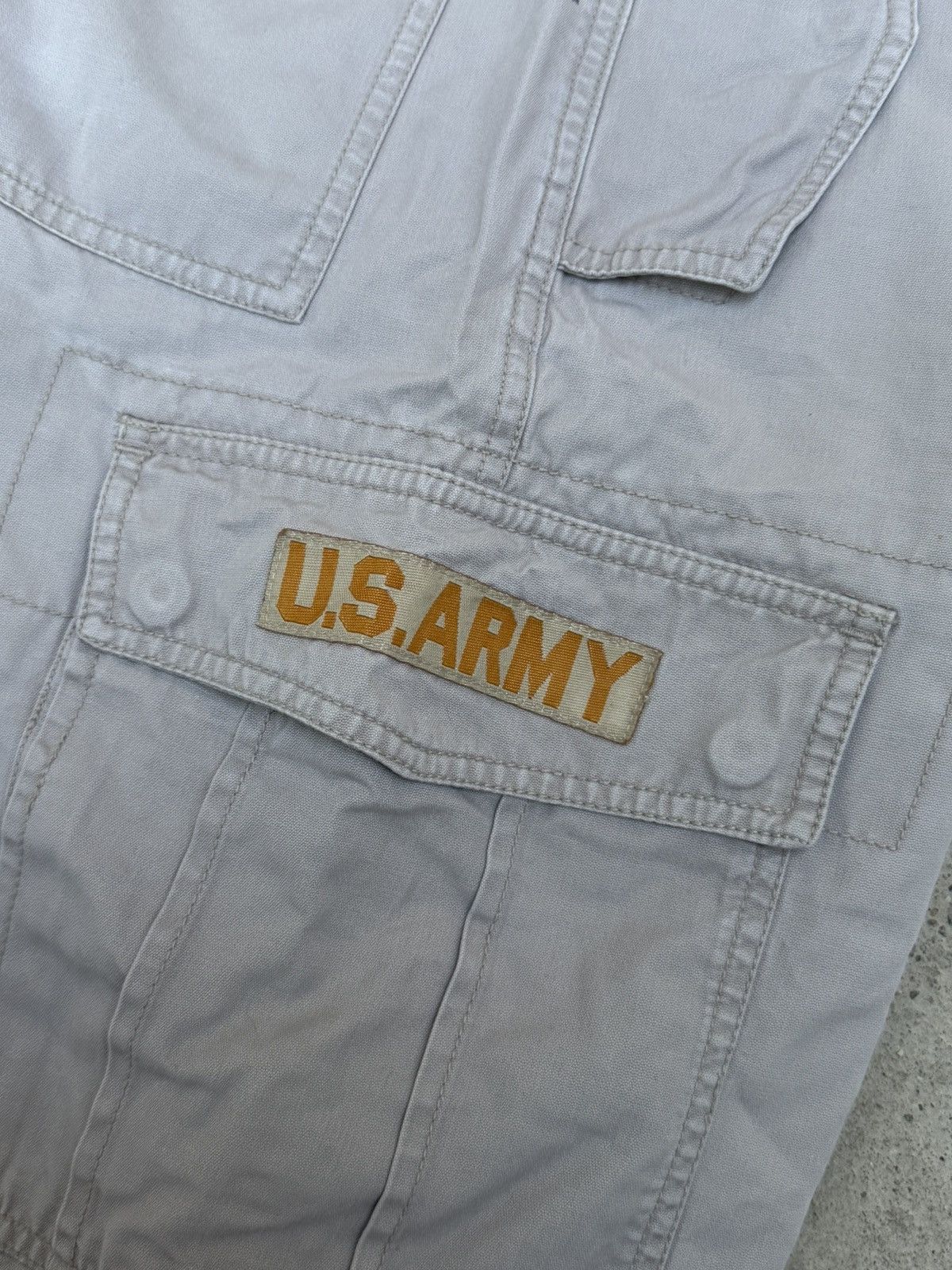Alpha Industries VINTAGE ALPHA INDUSTRIES CARGO SHORTS US ARMY Size US 32 / EU 48 - 3 Thumbnail