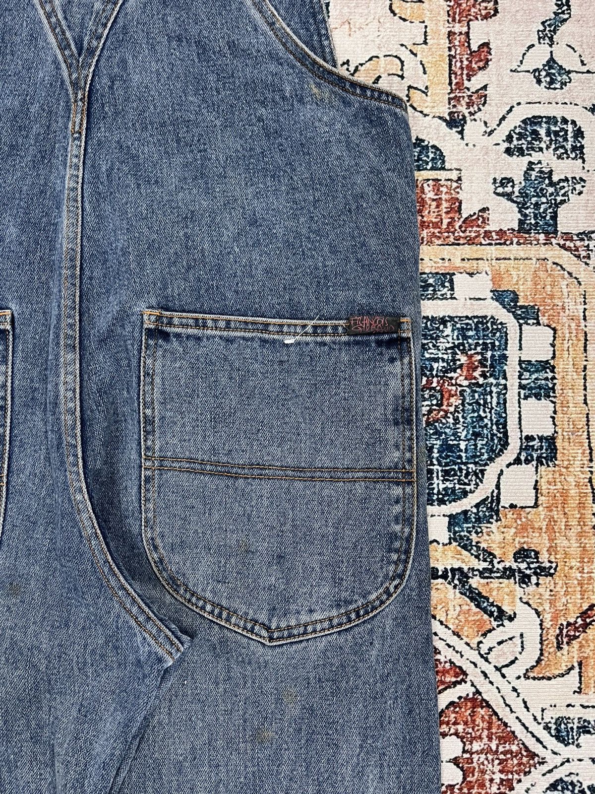 Marithe + Francois Girbaud Vtg Marithe Francois Girbaud Overall Denim Size US 33 - 25 Thumbnail