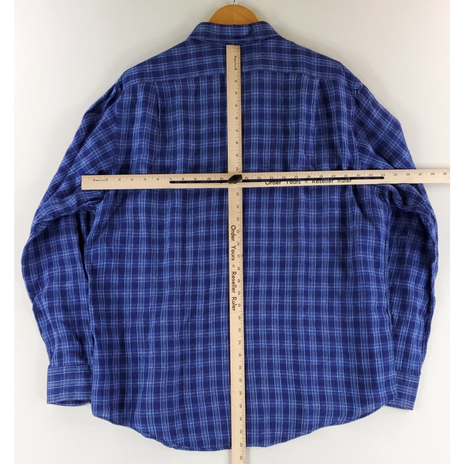 Polo Ralph Lauren Polo Ralph Lauren Shirt Ocean Wash 100% Linen Button Up Long Sleeve Blue XL Mens Size US XL / EU 56 / 4 - 6 Thumbnail