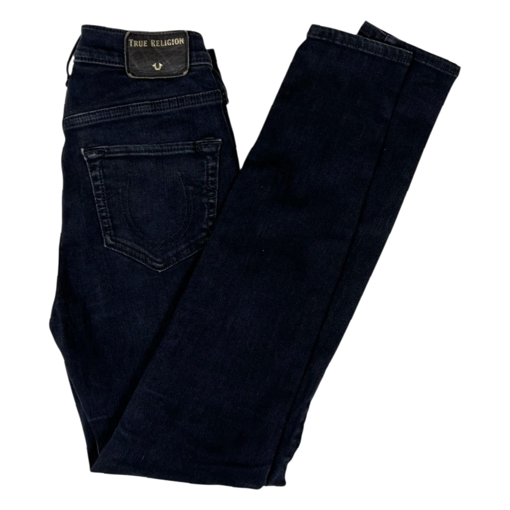 True Religion VINTAGE? No — True Religion Halle Jeans Womens 26 Blue High Rise Super Skinny Stretch Denim Jeans Size 26" / US 2 / IT 38 - 2 Thumbnail