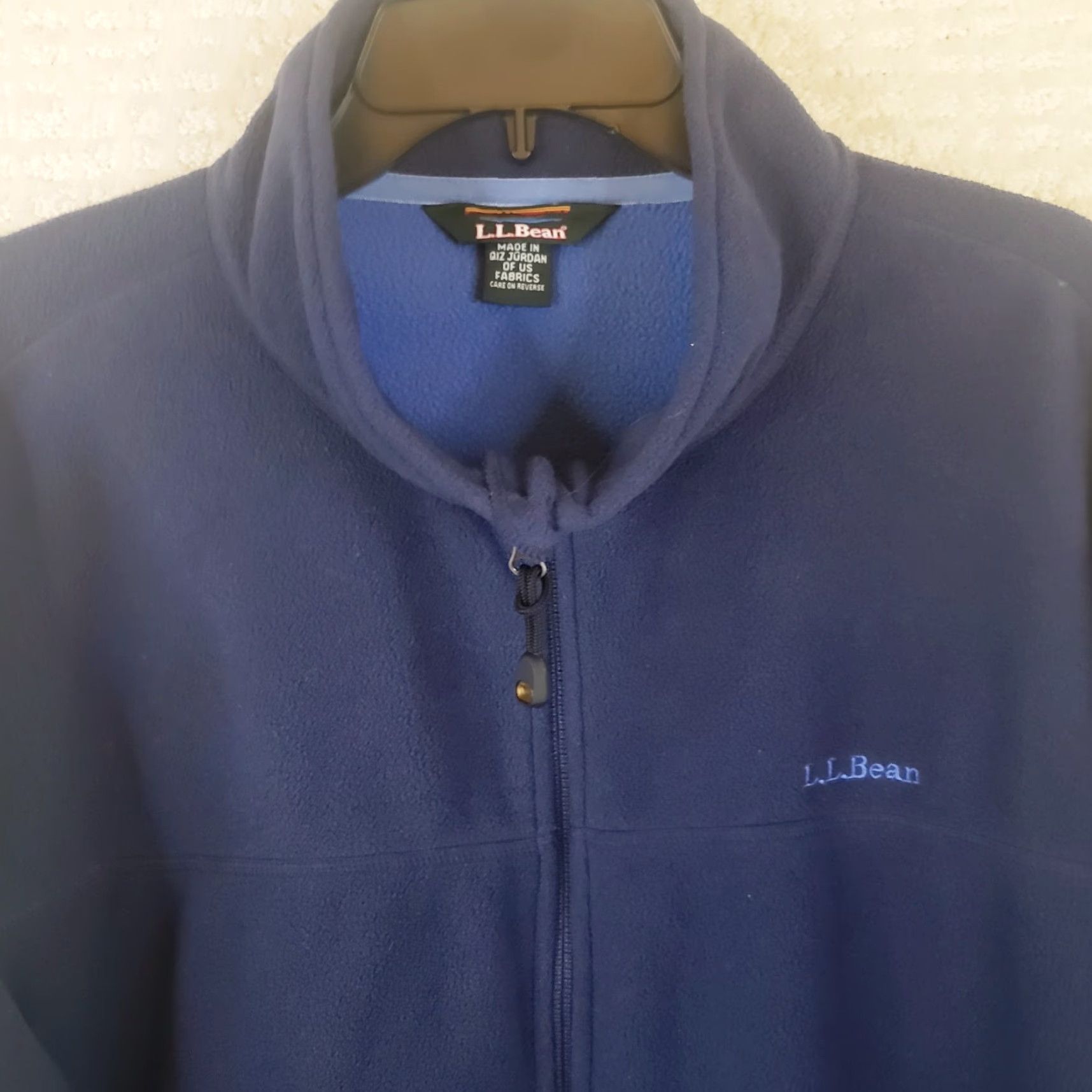 Vintage L.L. Bean Jacket Mens 2XL Blue Fleece Full Zip Polartec Mid-Length Windbreaker Pockets Size US XXL / EU 58 / 5 - 3 Thumbnail