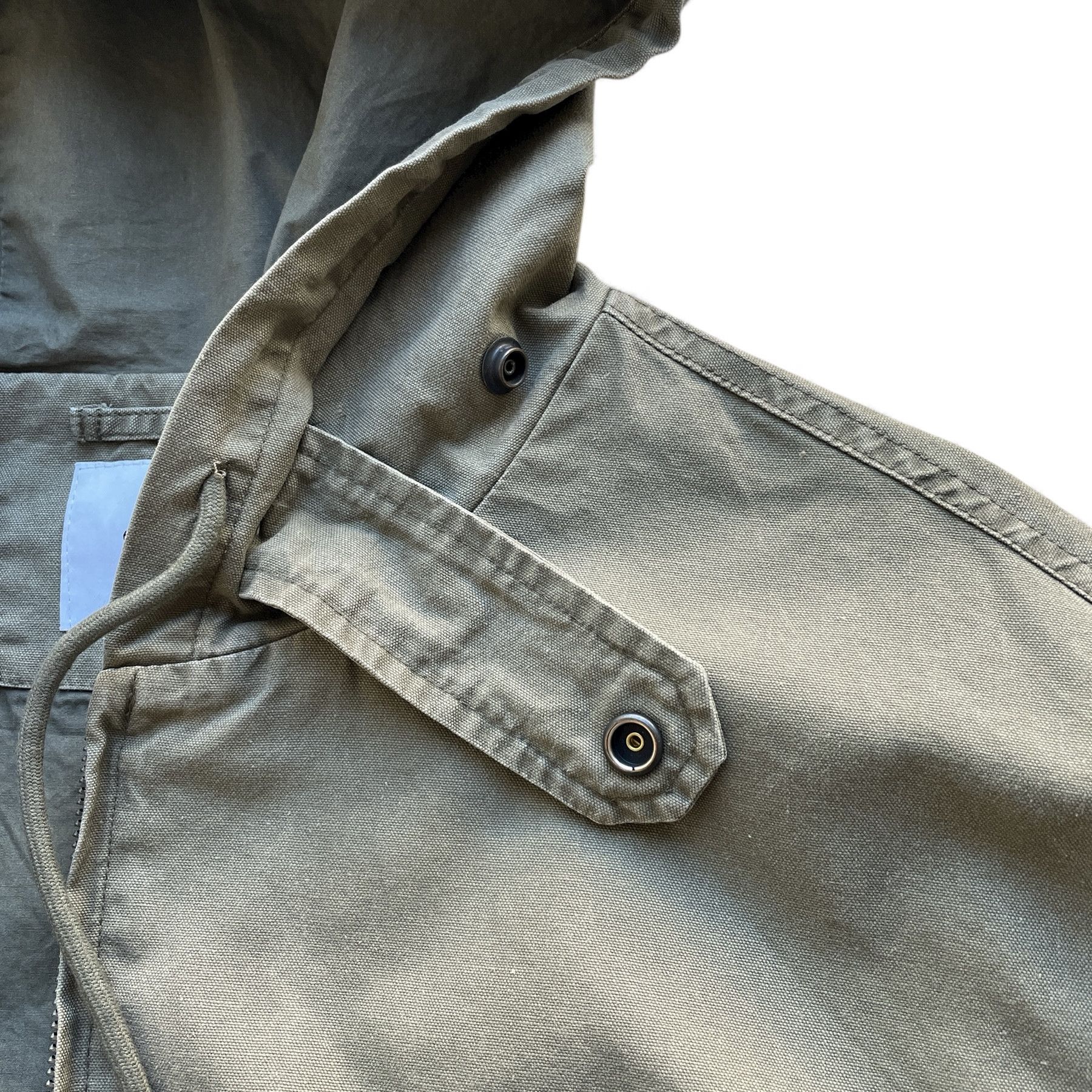 Japanese Brand Vintage wash canvas workwear hooded jacket Size US M / EU 48-50 / 2 - 6 Thumbnail