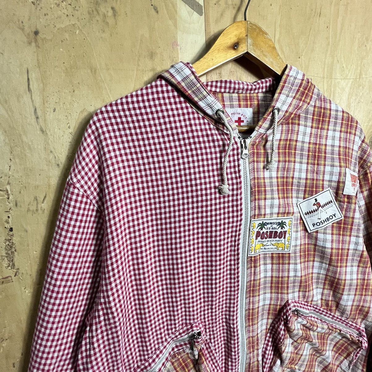 Japanese Brand × Vintage Posh Boy Patchwork Hoddie zipper Design Size US L / EU 52-54 / 3 - 3 Thumbnail