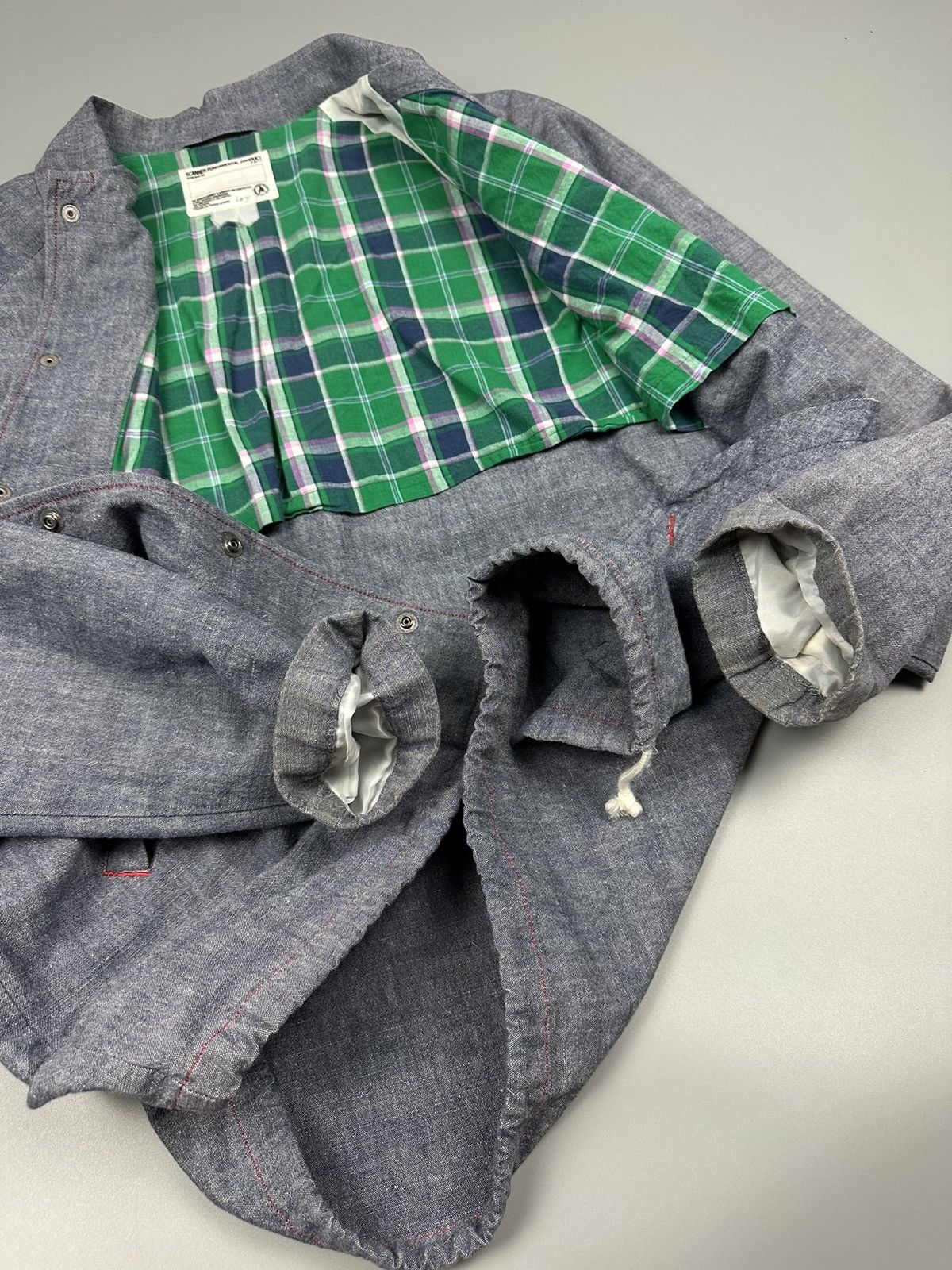 Designer × Japanese Brand Japanese Scanner Varsity Soft Denim Jacket Size US L / EU 52-54 / 3 - 10 Thumbnail