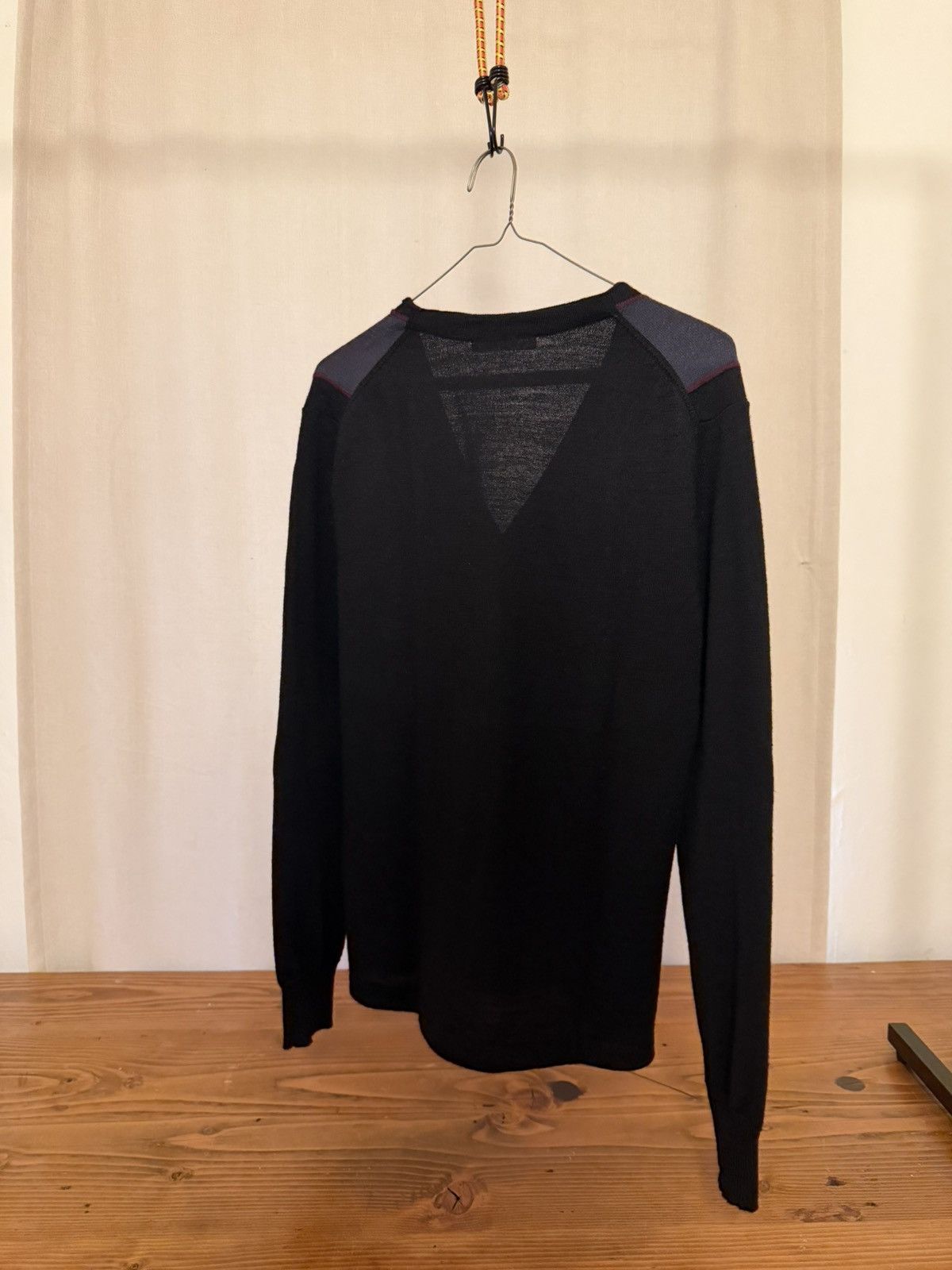 Wood Wood Wood Wood Panel Knit Cardigan – Black / Slate Size US S / EU 44-46 / 1 - 3 Thumbnail