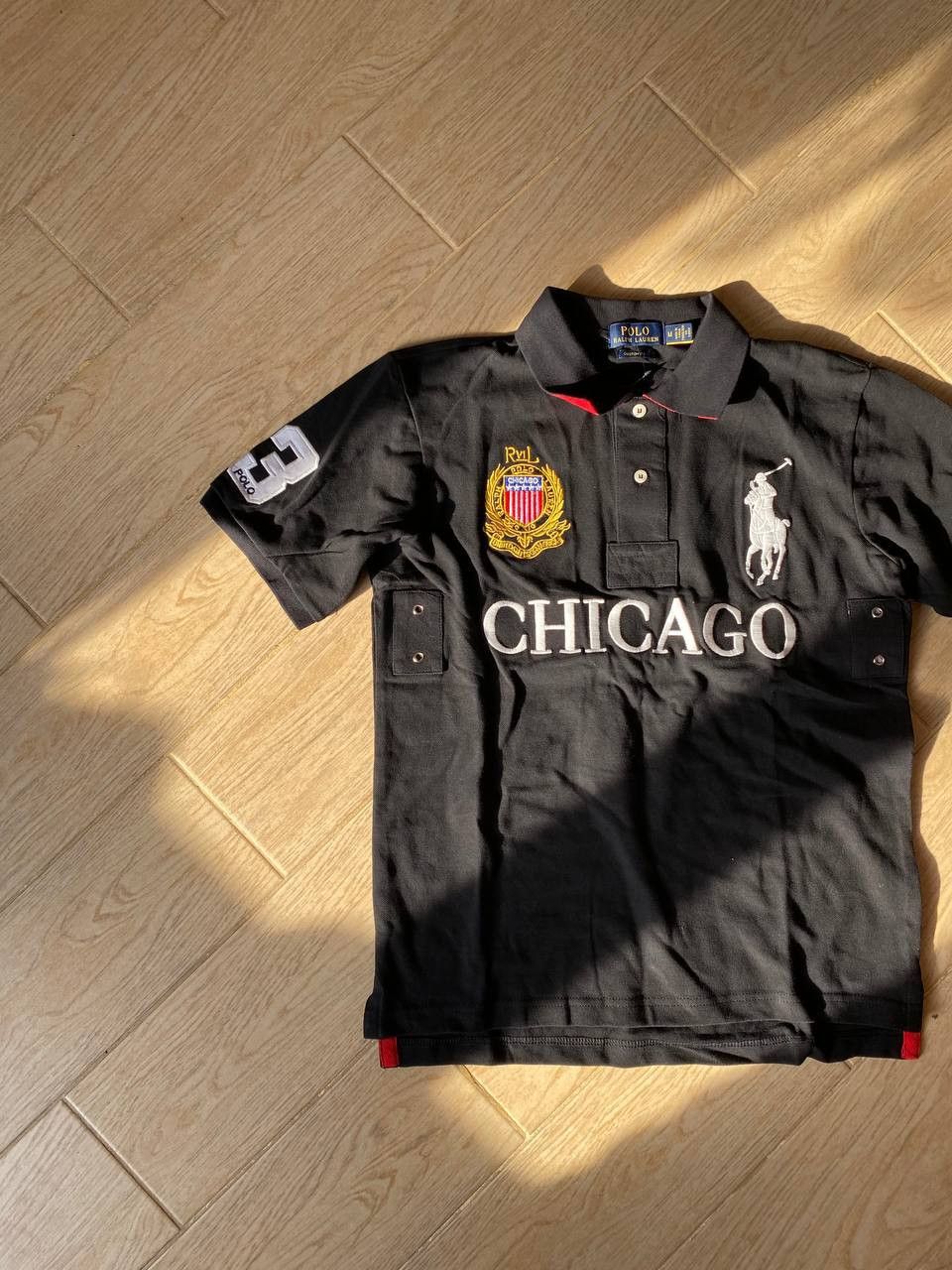 Polo Ralph Lauren × Vintage Vintage CHICAGO Ralph Lauren y2k polos Size US M / EU 48-50 / 2 - 2 Thumbnail