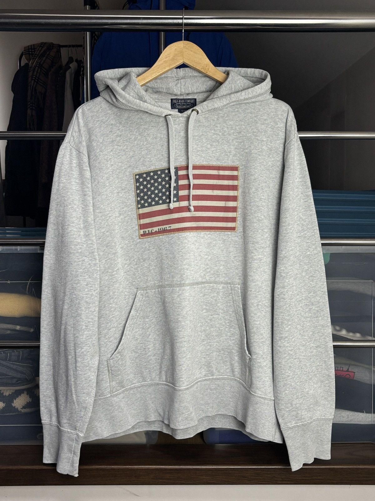 Polo Ralph Lauren Vintage Ralph Lauren American Flag Hoodie Size US M / EU 48-50 / 2 - 1 Thumbnail